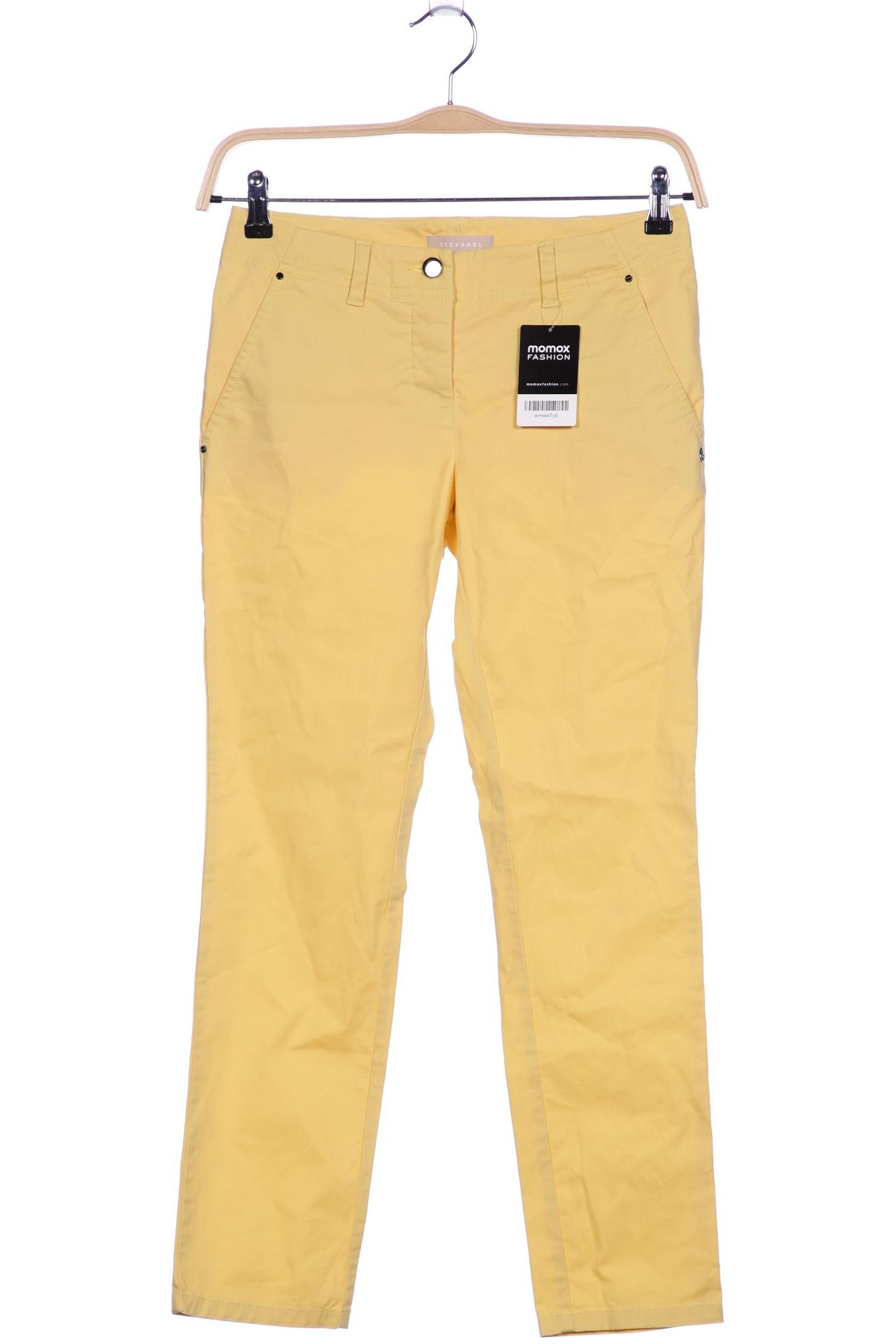 

Stefanel Damen Stoffhose, gelb, Gr. 34