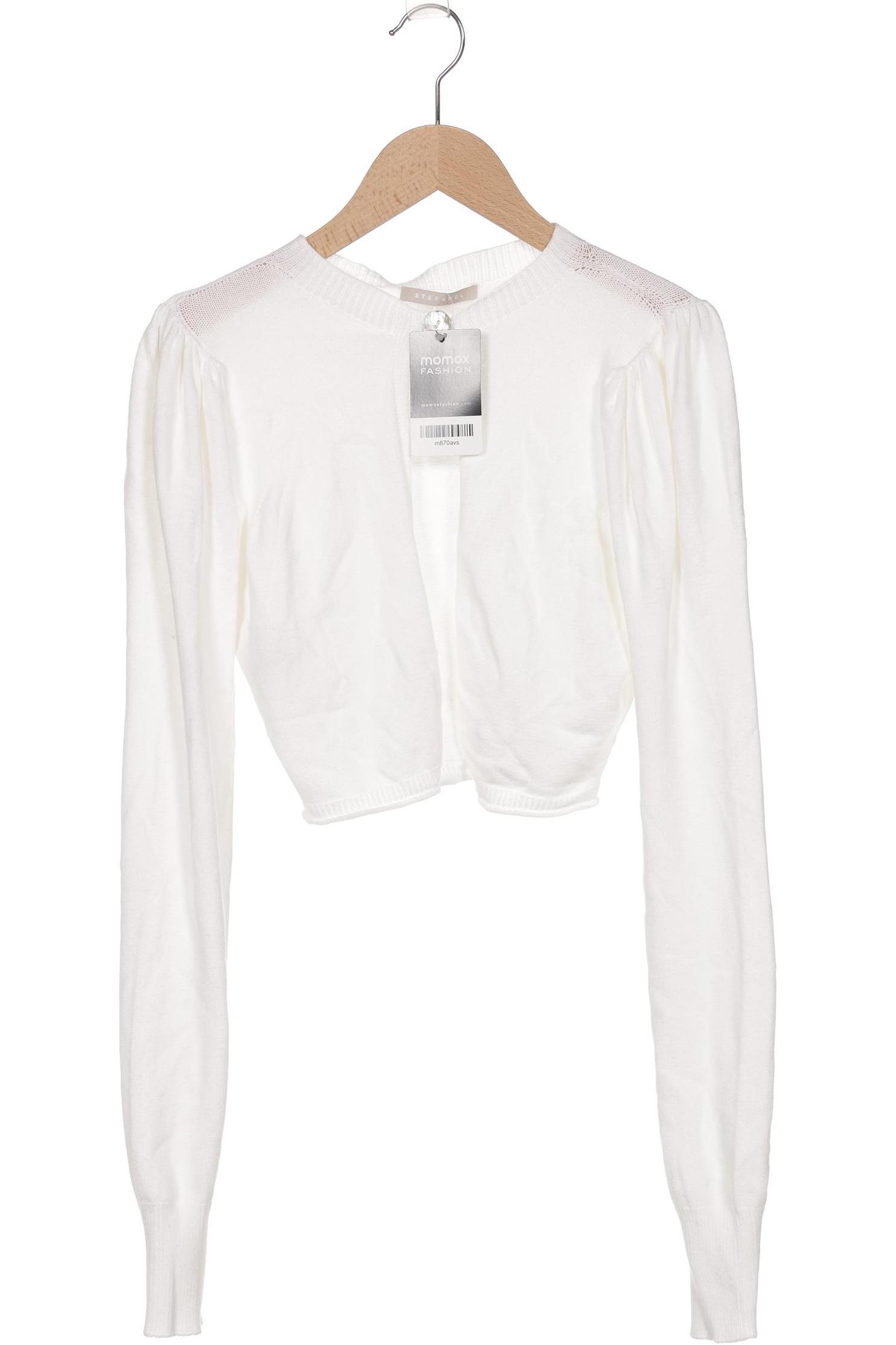 

Stefanel Damen Strickjacke, weiß, Gr. 38