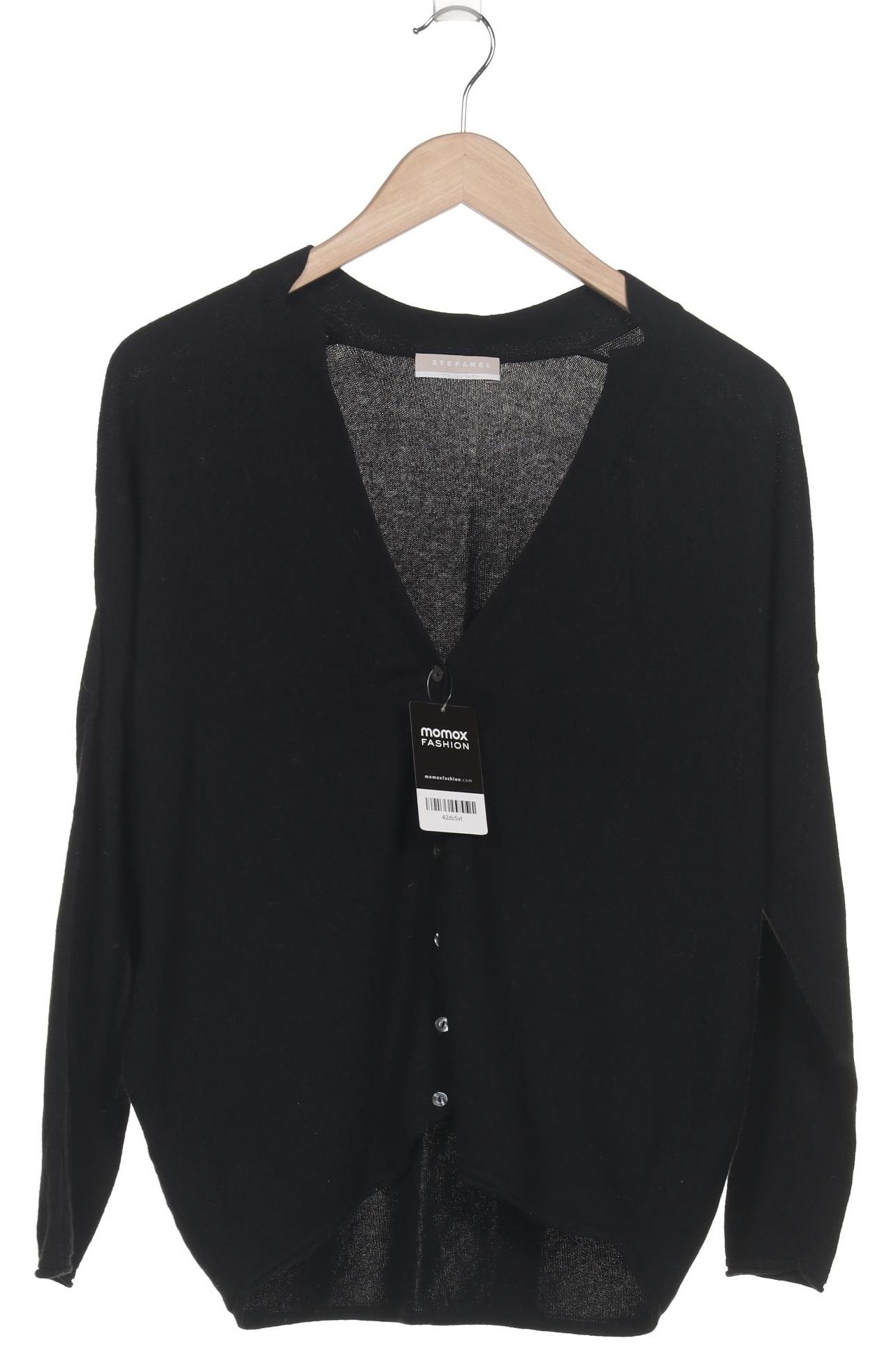 

Stefanel Damen Strickjacke, schwarz, Gr. 48