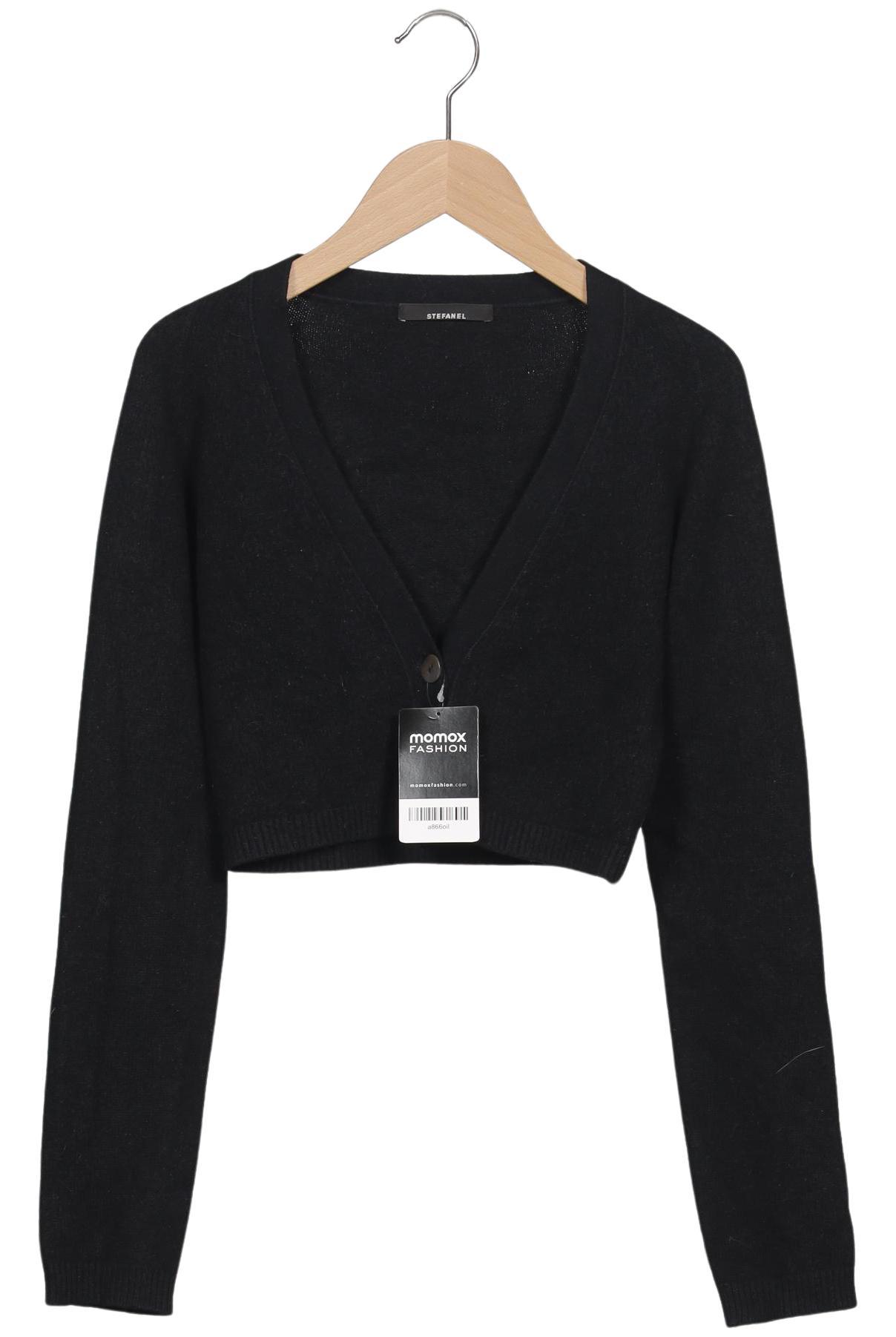 

Stefanel Damen Strickjacke, schwarz, Gr. 30