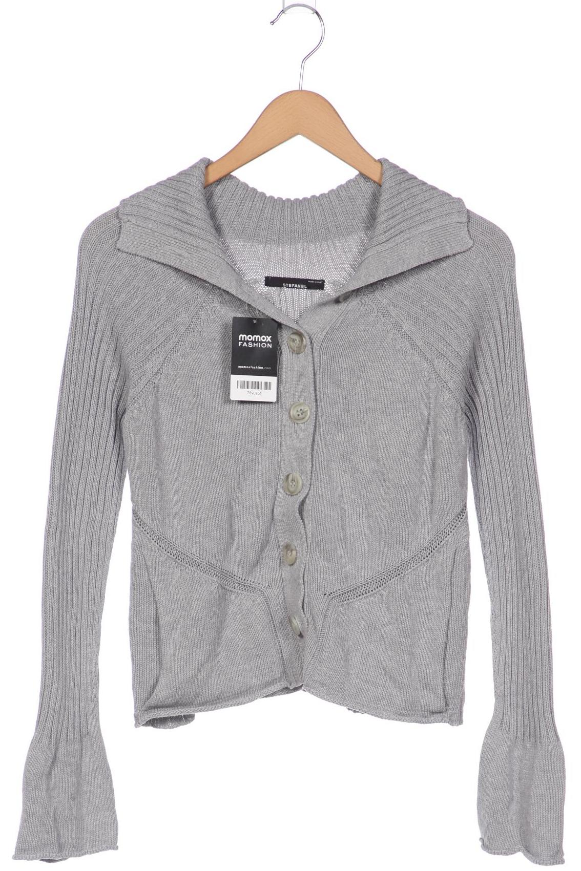 

Stefanel Damen Strickjacke, grau, Gr. 38