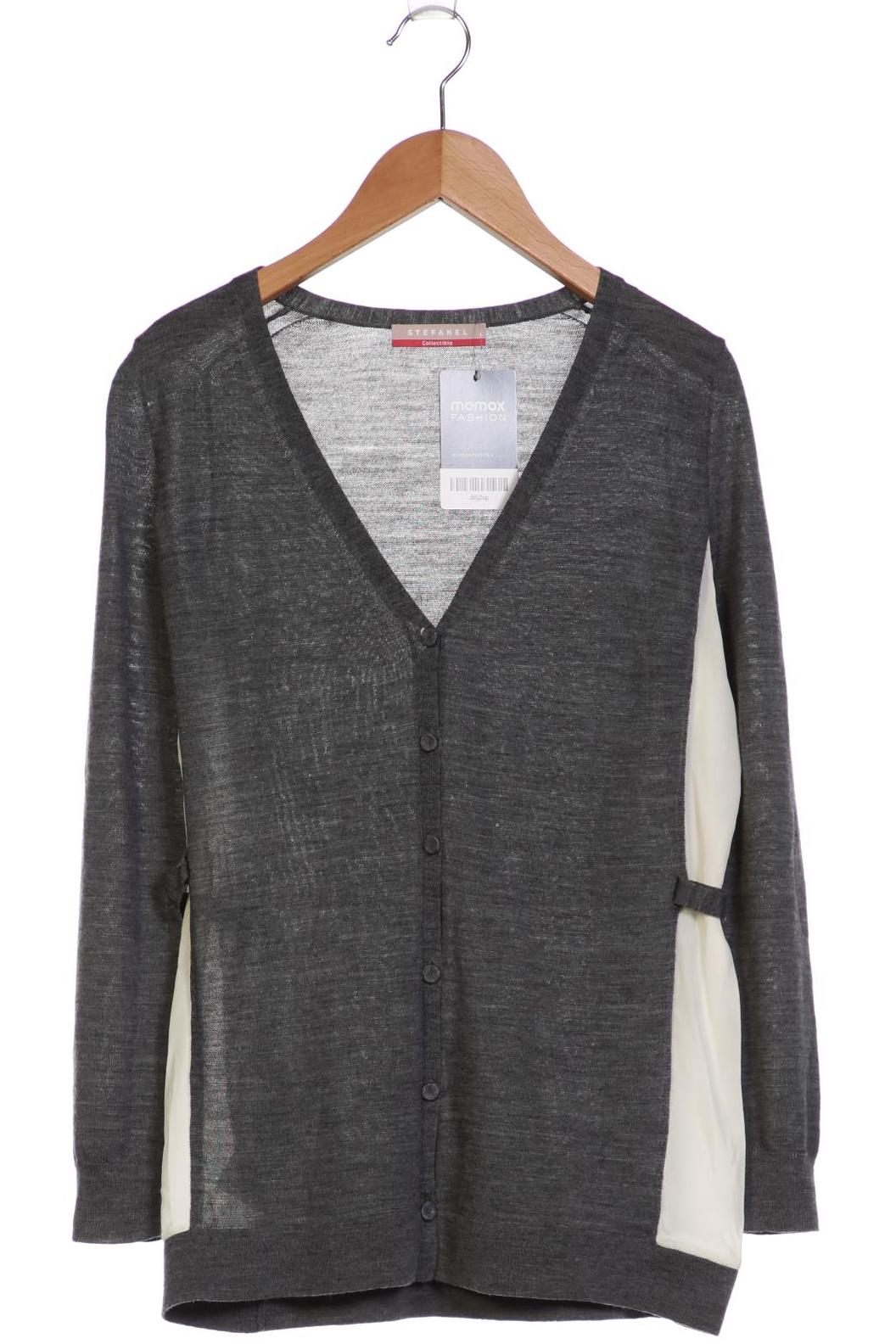 

Stefanel Damen Strickjacke, grau, Gr. 34