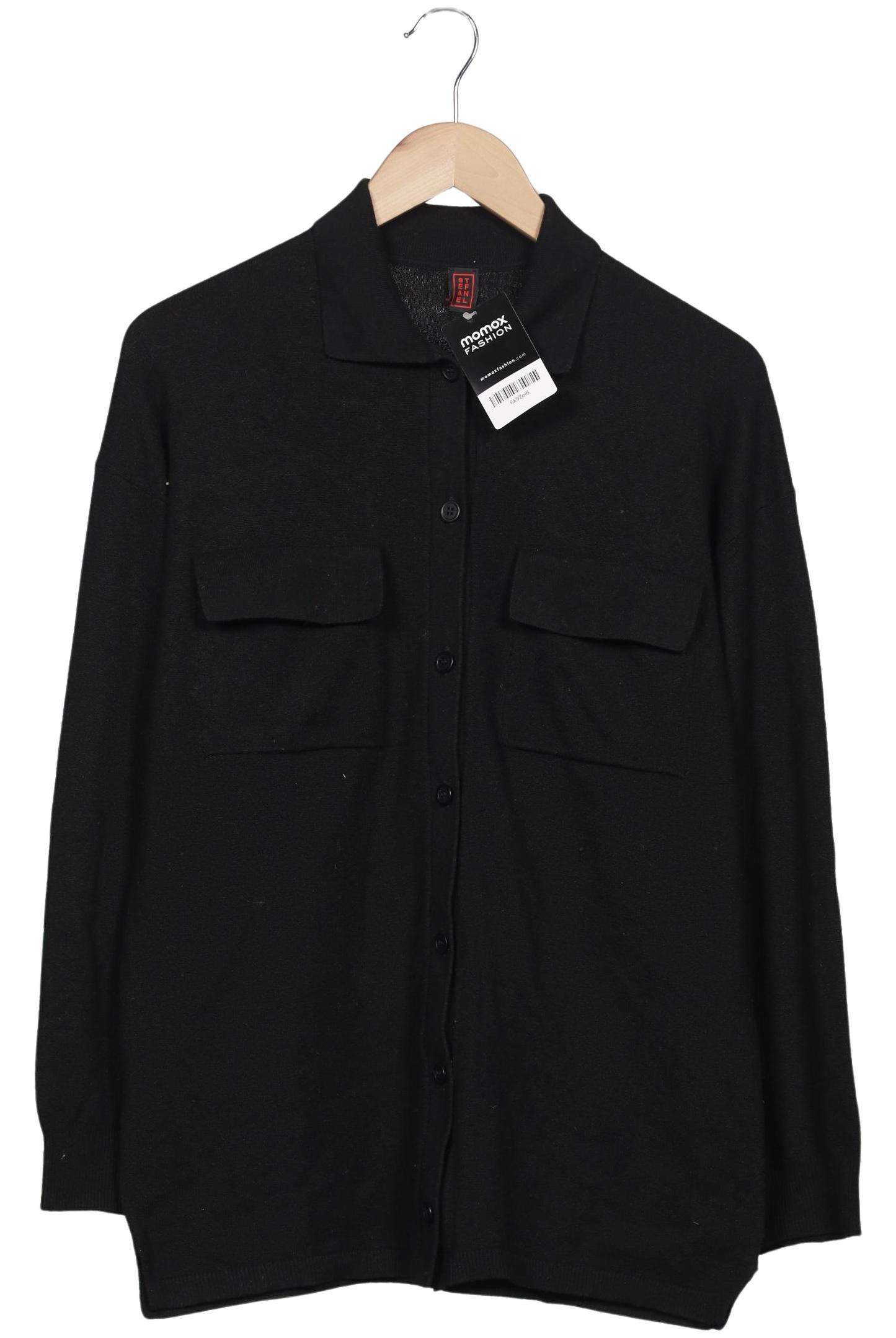 

Stefanel Damen Strickjacke, schwarz, Gr. 38