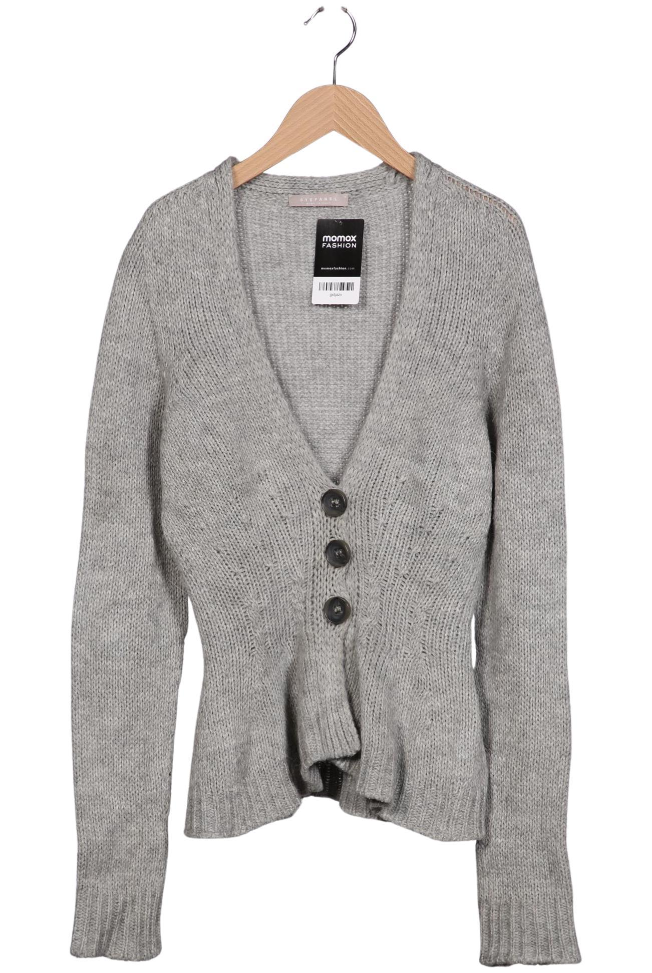 

Stefanel Damen Strickjacke, grau, Gr. 38