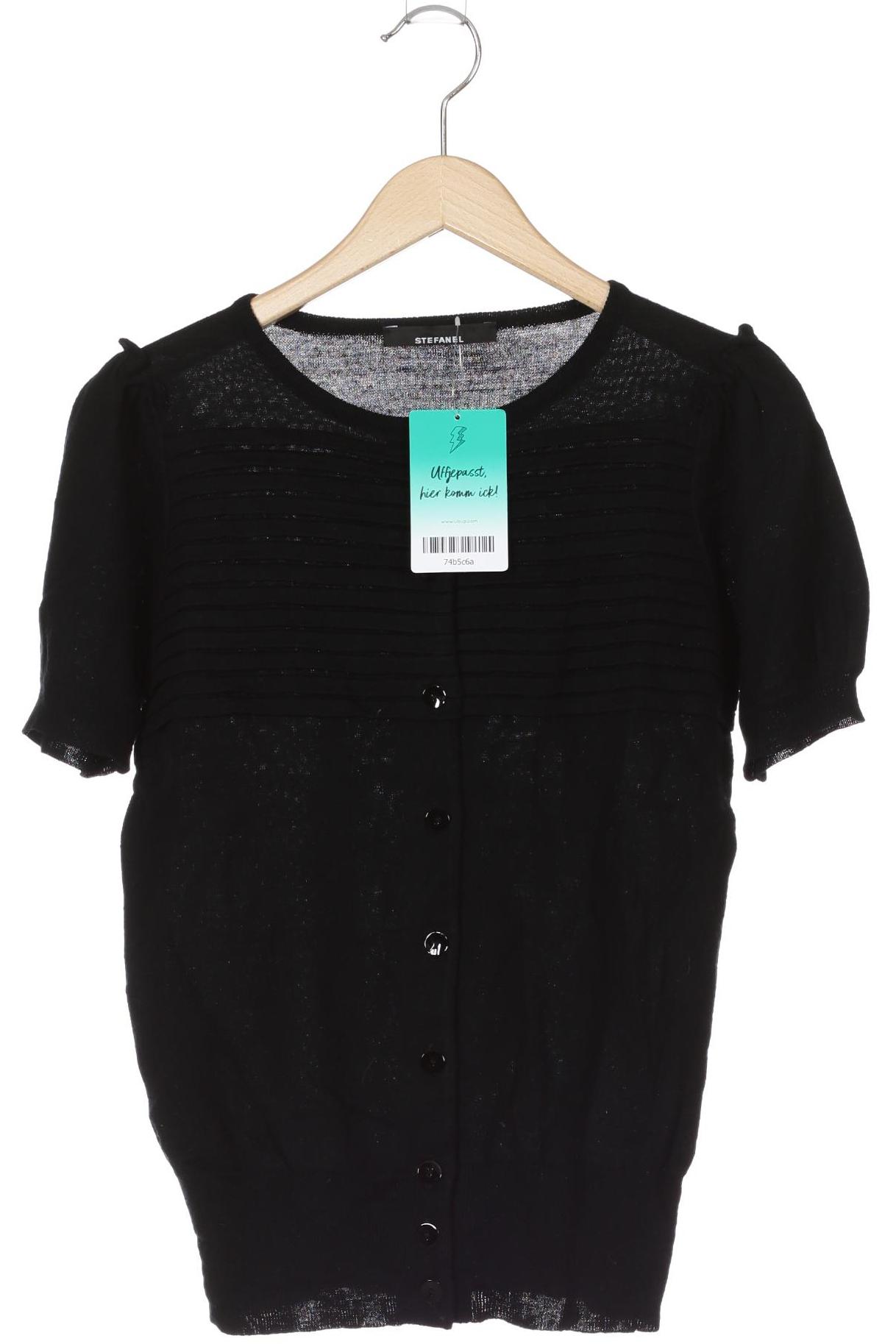 

Stefanel Damen Strickjacke, schwarz, Gr. 36