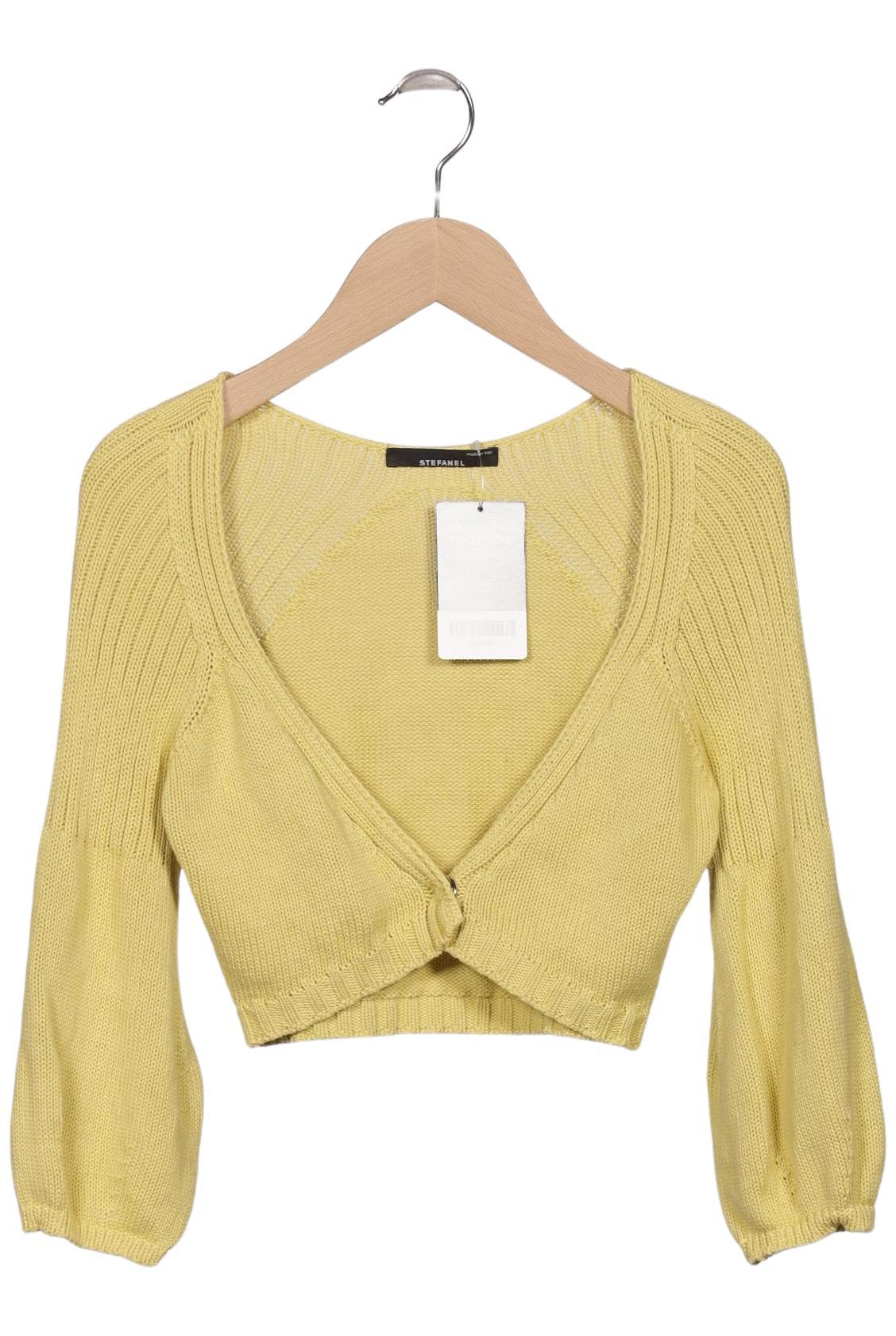 

Stefanel Damen Strickjacke, gelb, Gr. 34