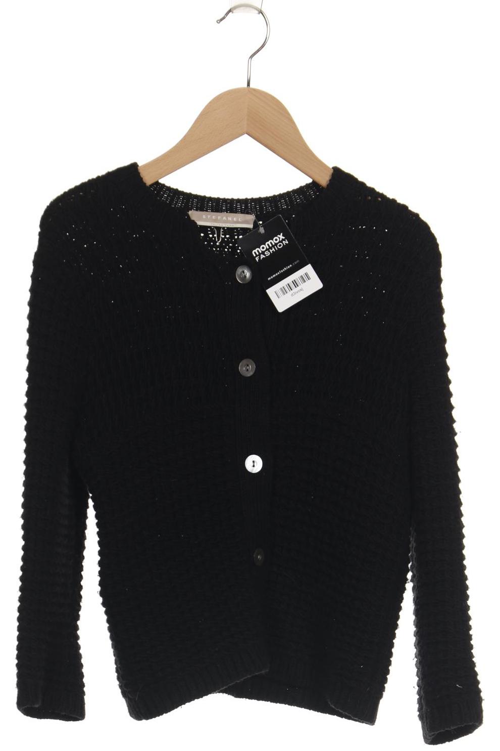 

Stefanel Damen Strickjacke, schwarz, Gr. 34
