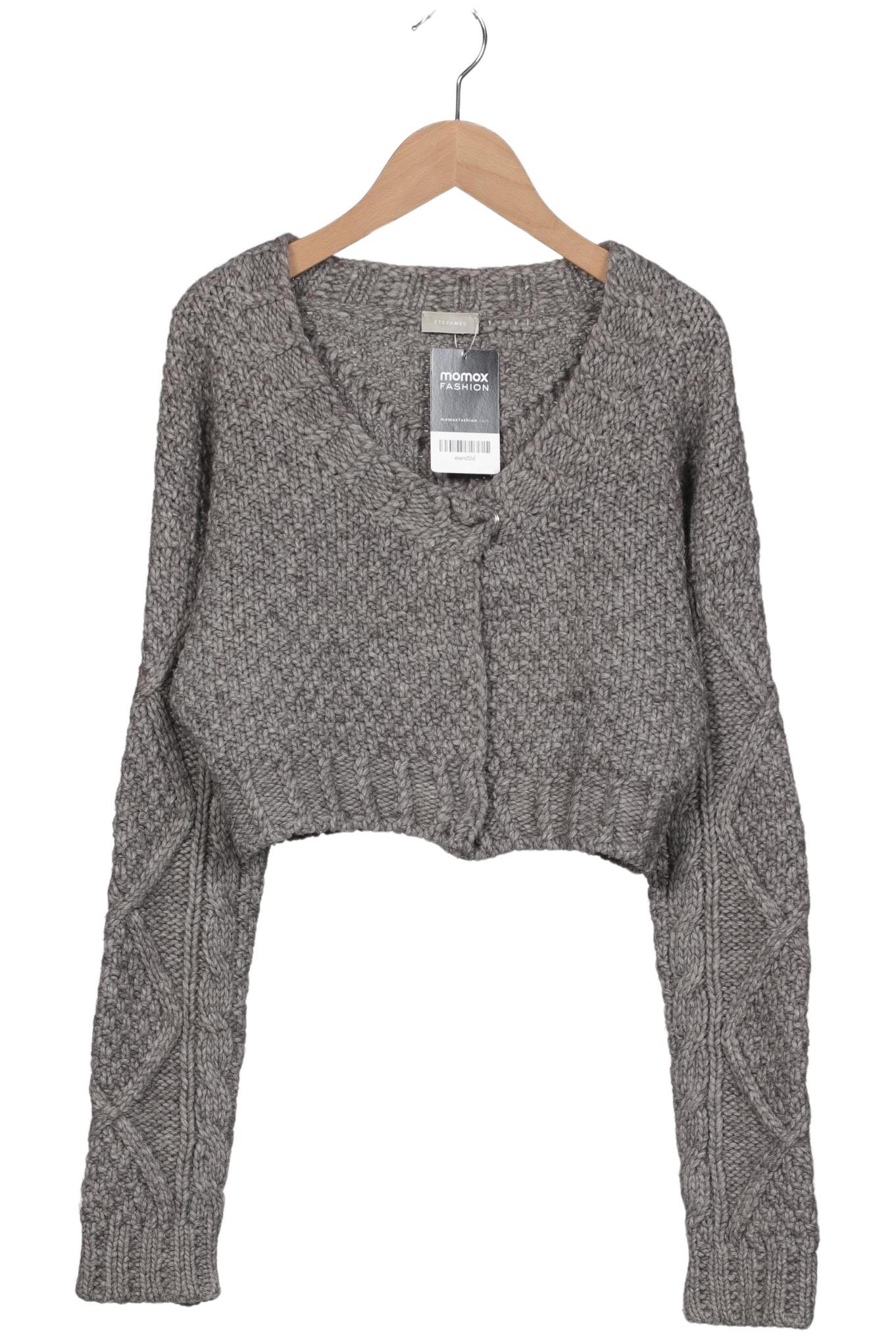 

Stefanel Damen Strickjacke, grau, Gr. 38