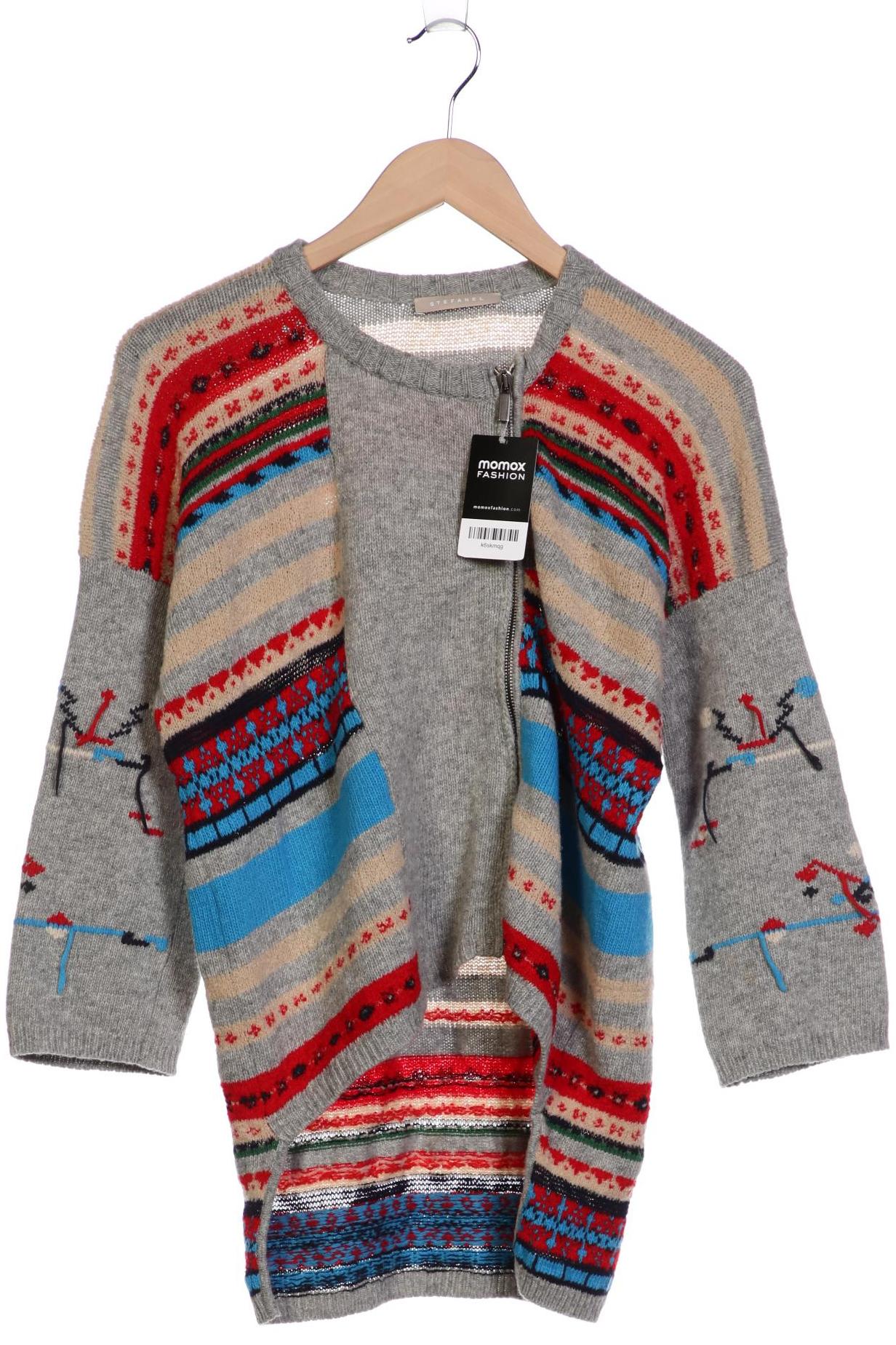

Stefanel Damen Strickjacke, grau, Gr. 36