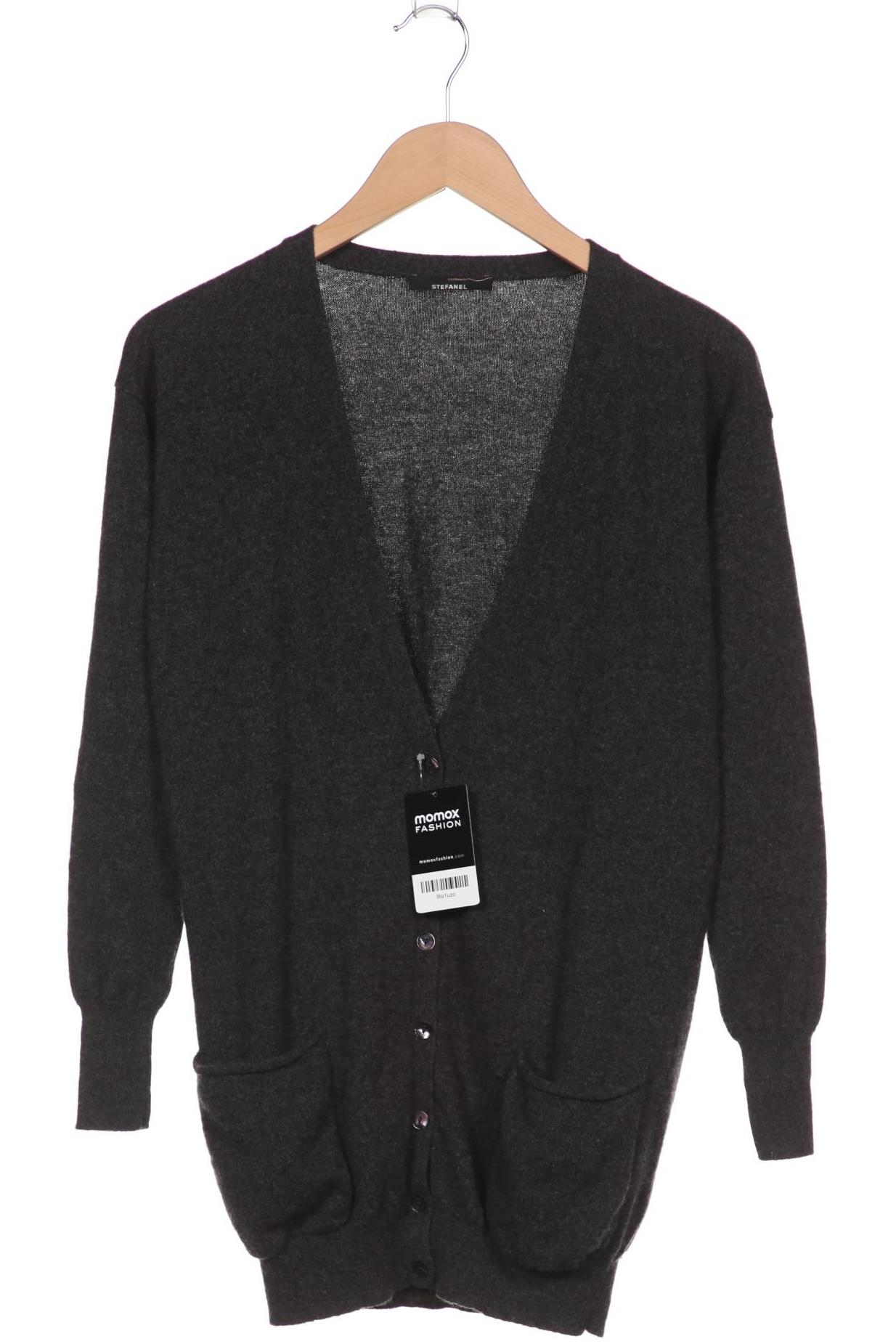 

Stefanel Damen Strickjacke, grau, Gr. 34