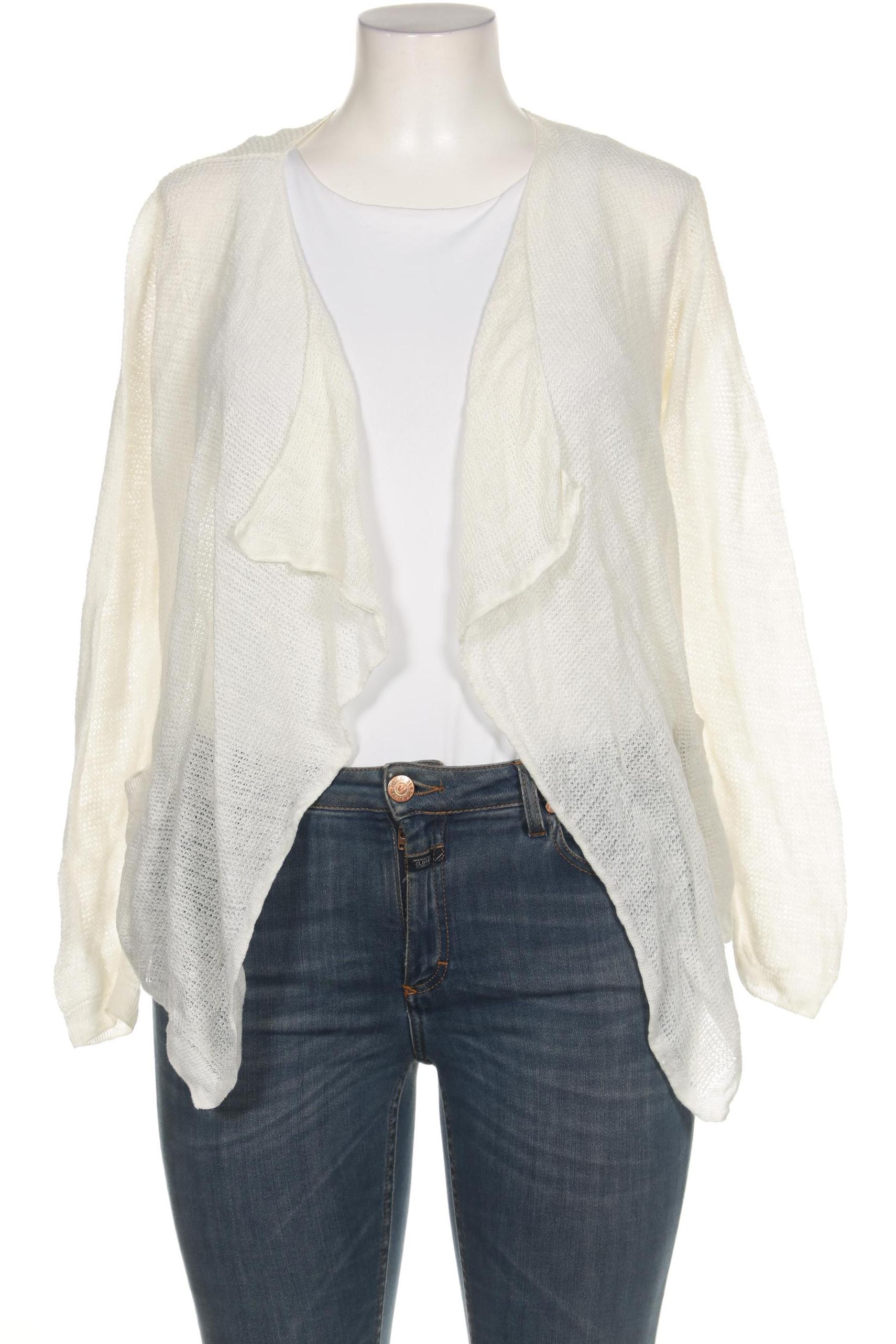 

Stefanel Damen Strickjacke, weiß, Gr. 42