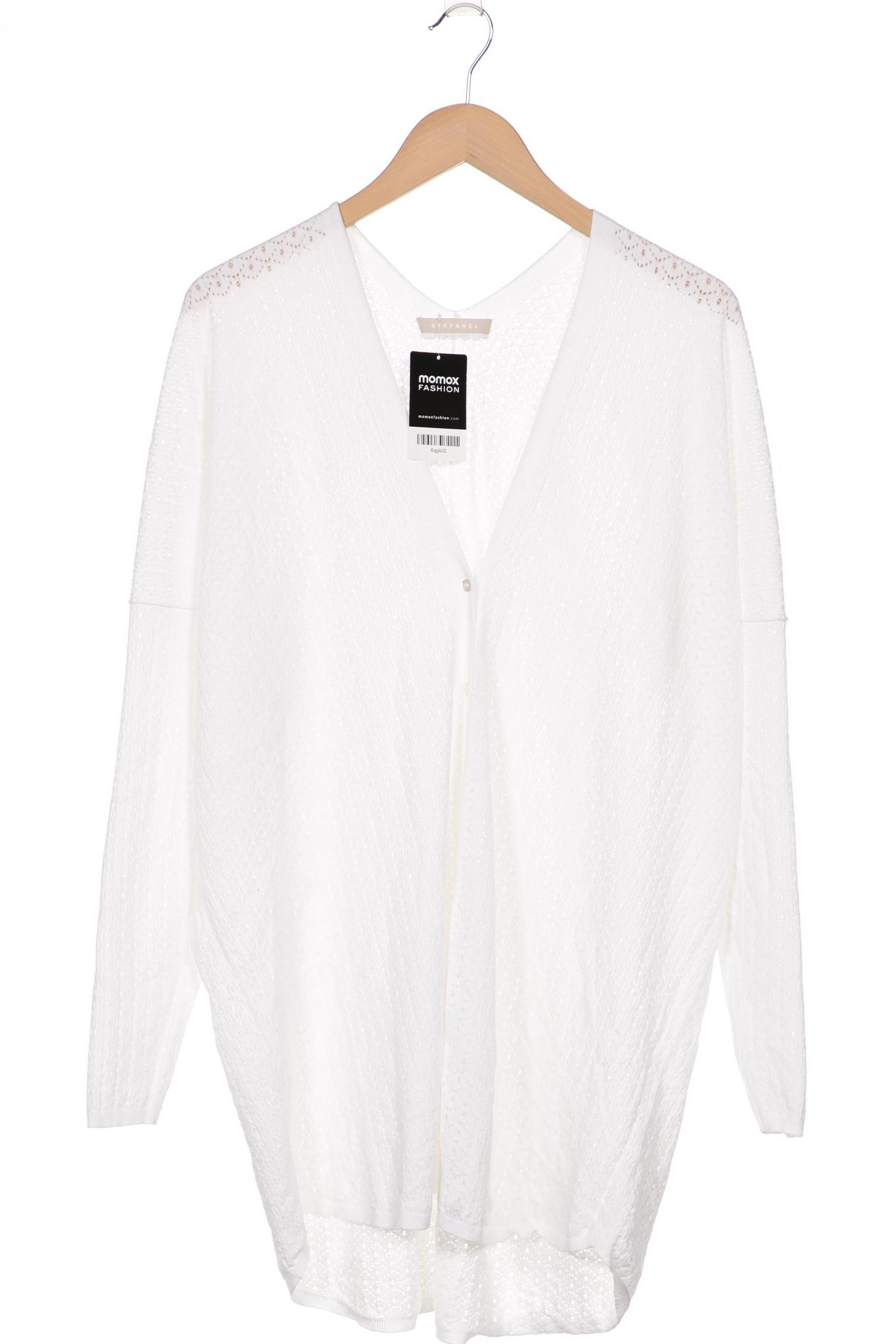

Stefanel Damen Strickjacke, weiß, Gr. 44