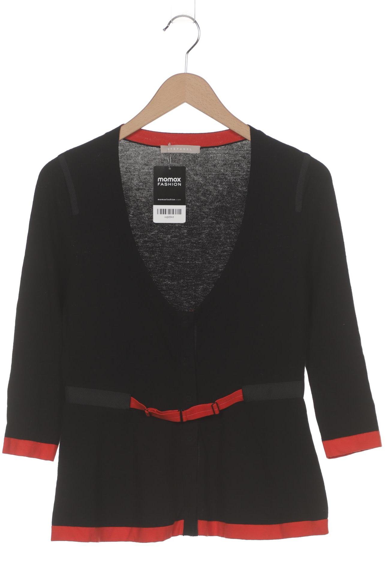 

Stefanel Damen Strickjacke, schwarz, Gr. 38