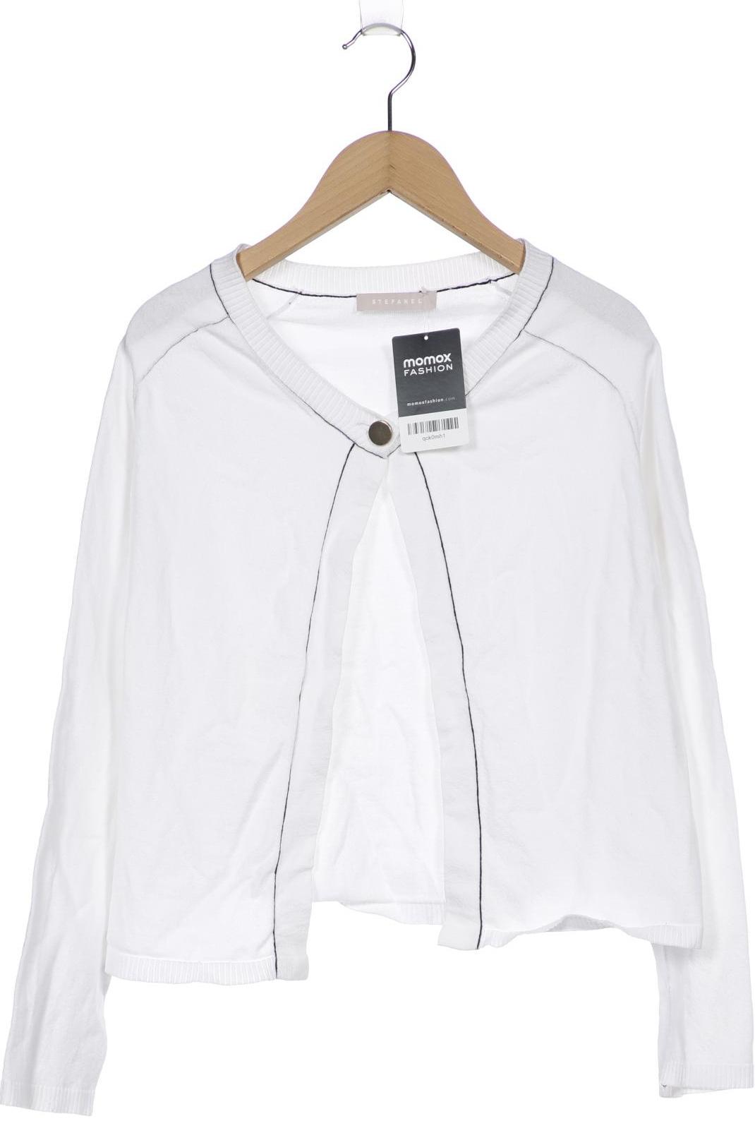 

Stefanel Damen Strickjacke, weiß, Gr. 42