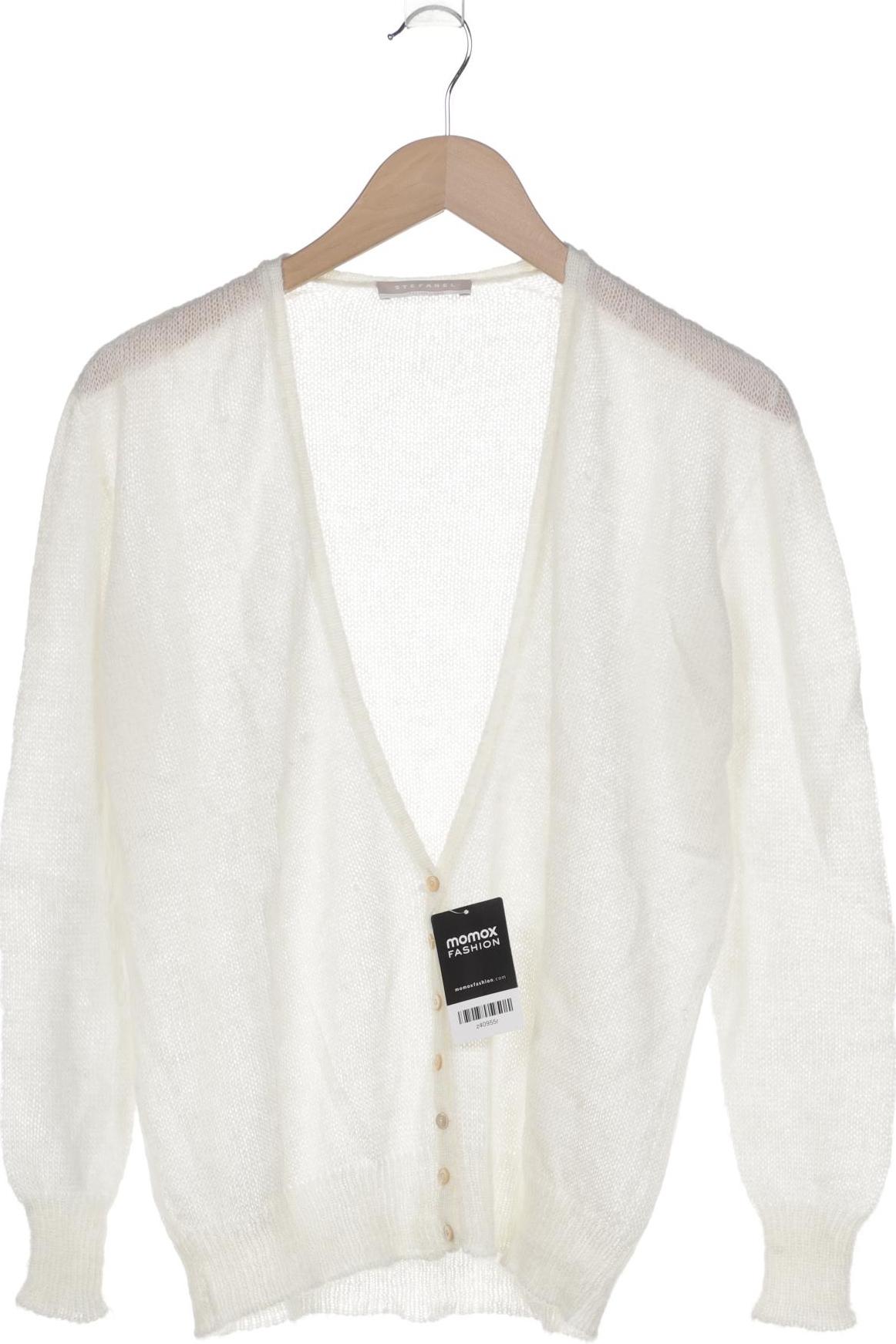 

Stefanel Damen Strickjacke, weiß, Gr. 38