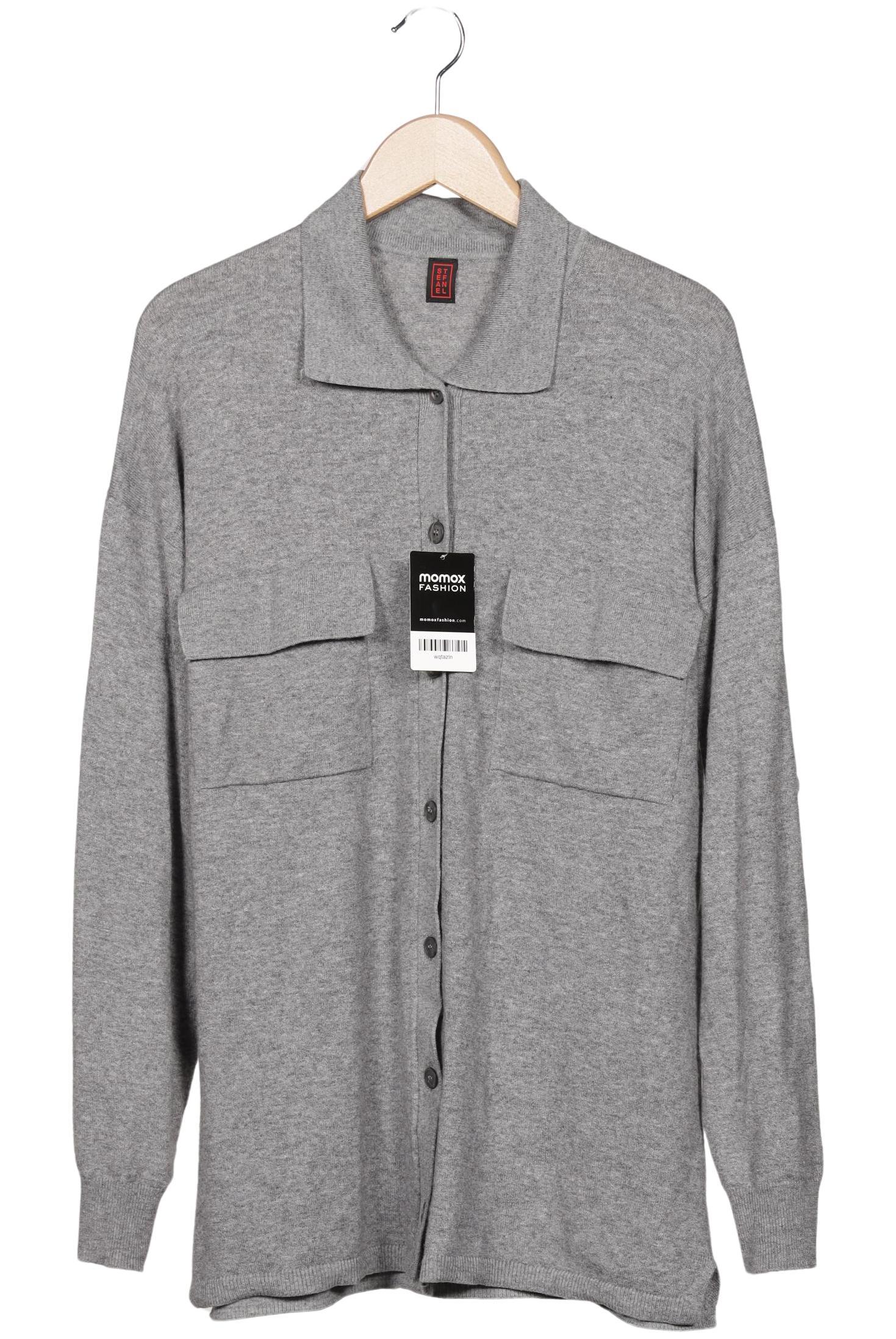 

Stefanel Damen Strickjacke, grau, Gr. 42