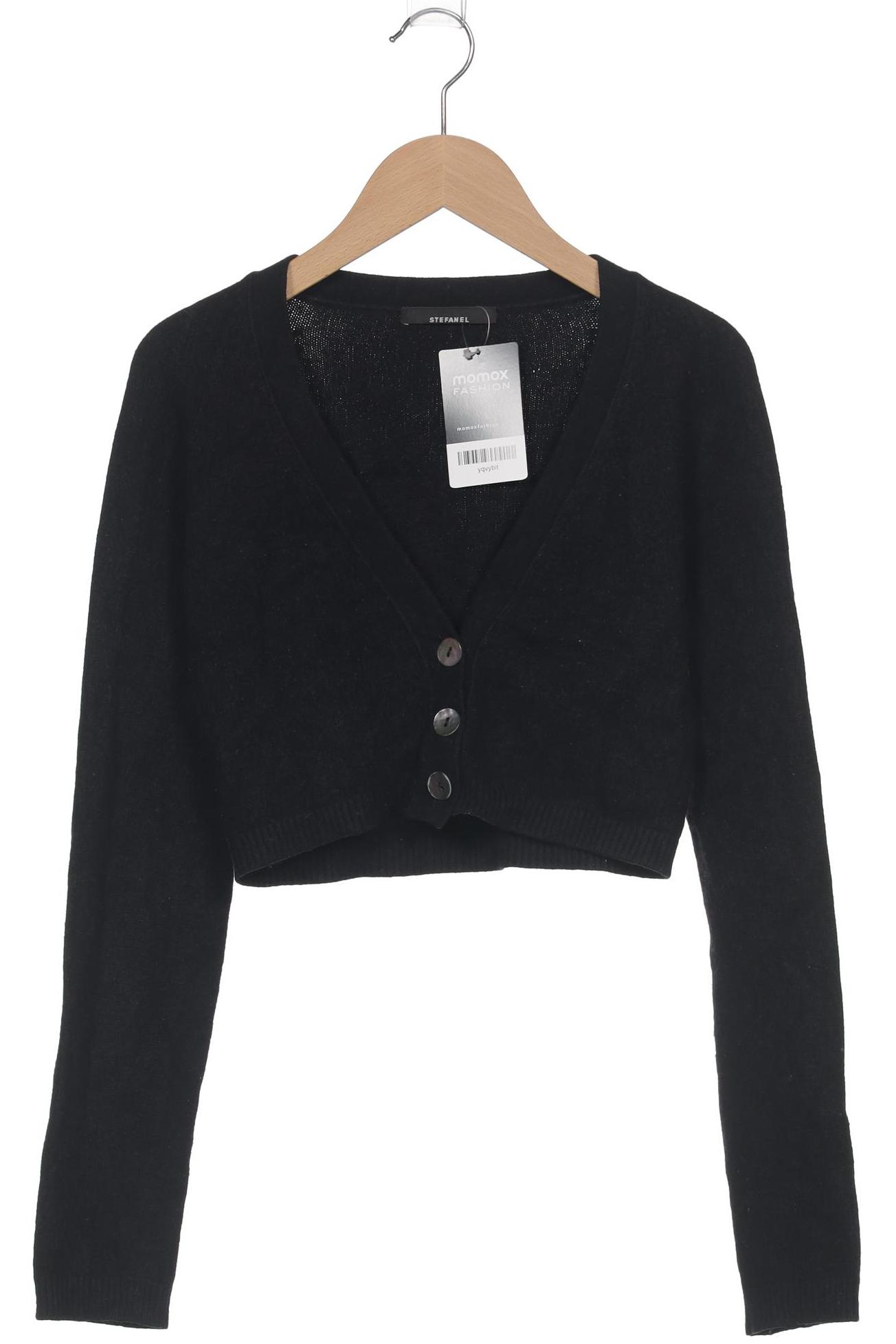 

Stefanel Damen Strickjacke, schwarz, Gr. 30