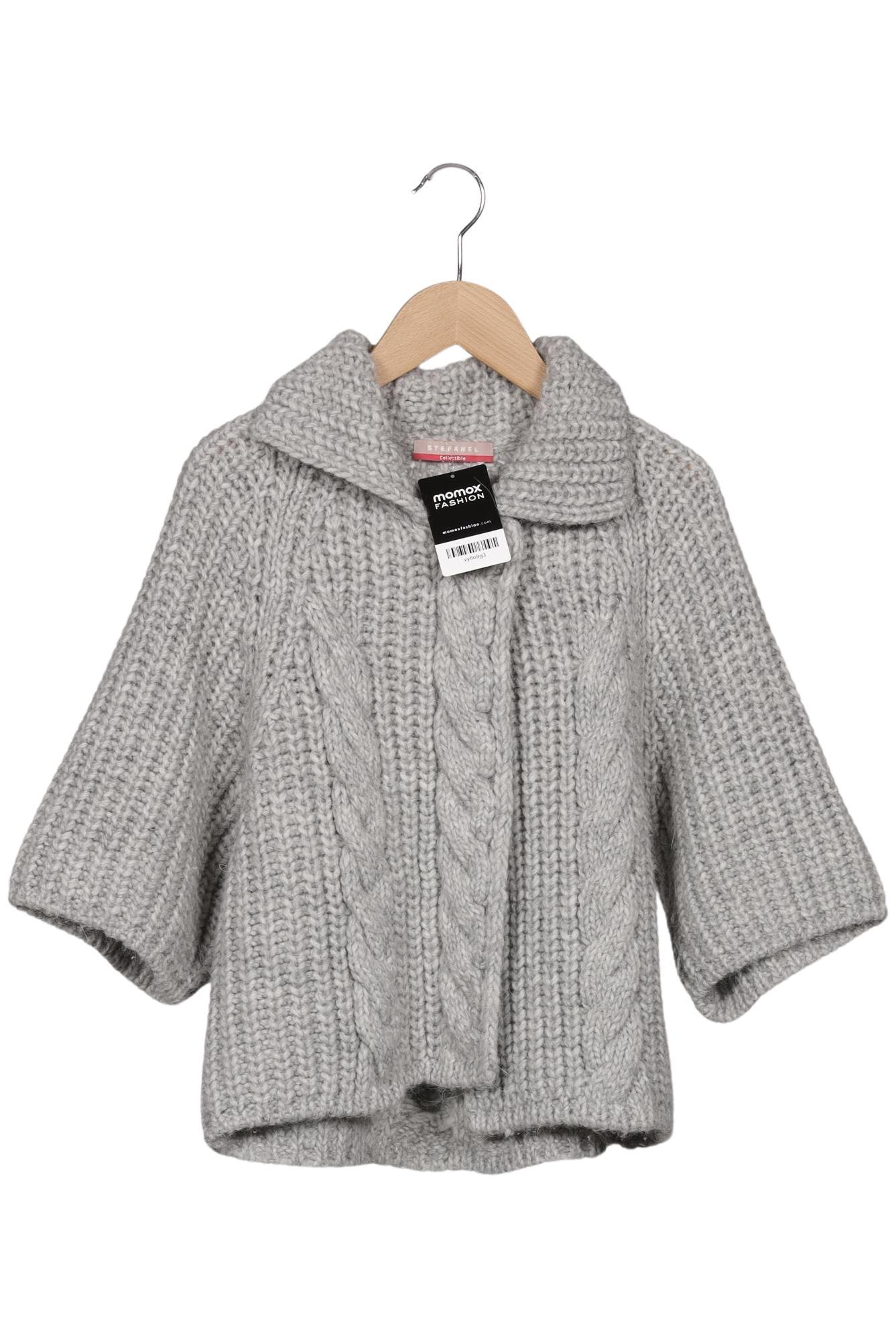 

Stefanel Damen Strickjacke, grau, Gr. 38