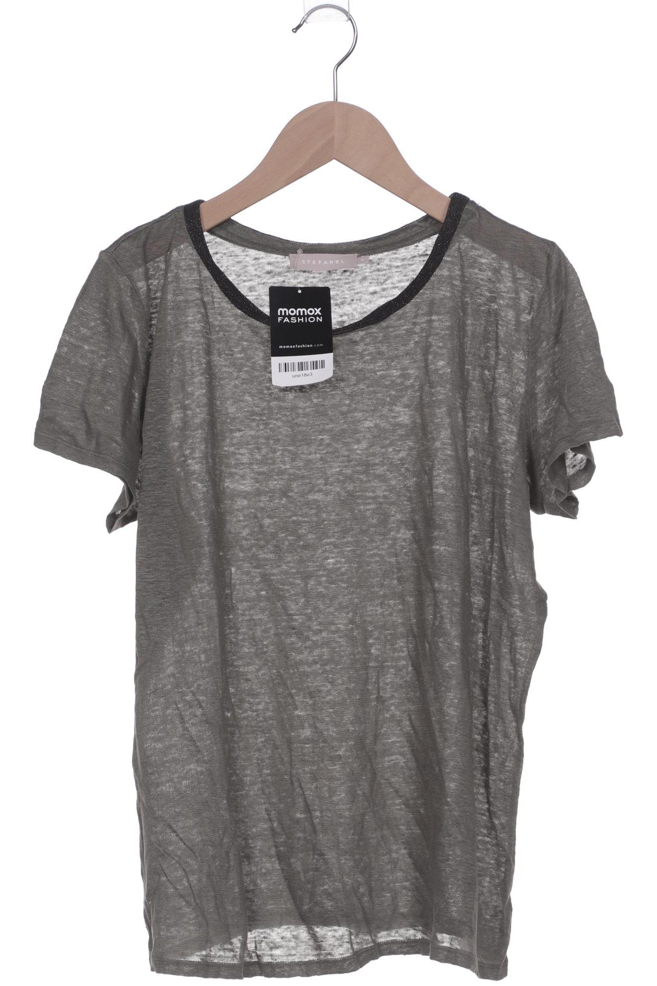 

Stefanel Damen T-Shirt, grün, Gr. 38