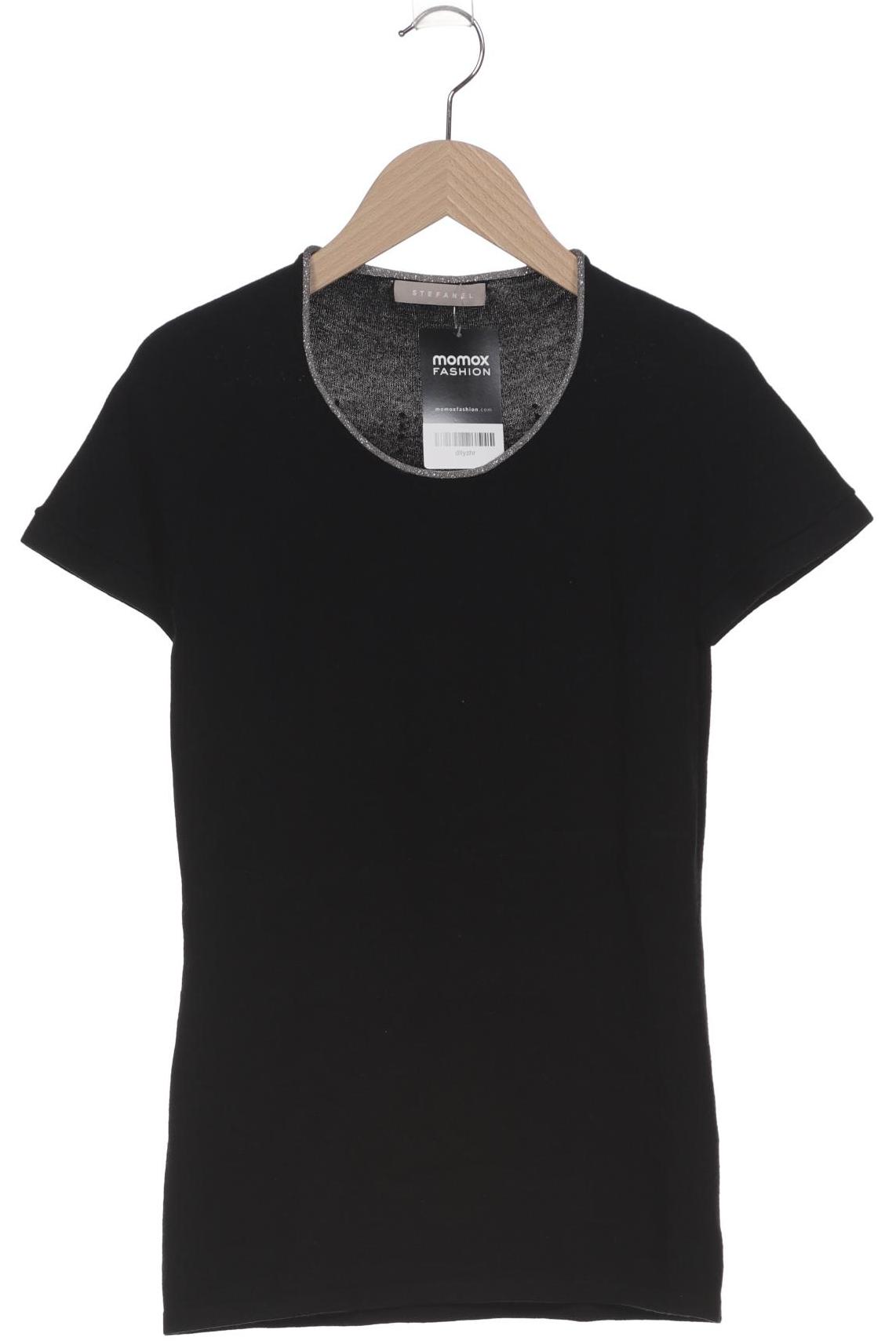 

Stefanel Damen T-Shirt, schwarz, Gr. 38