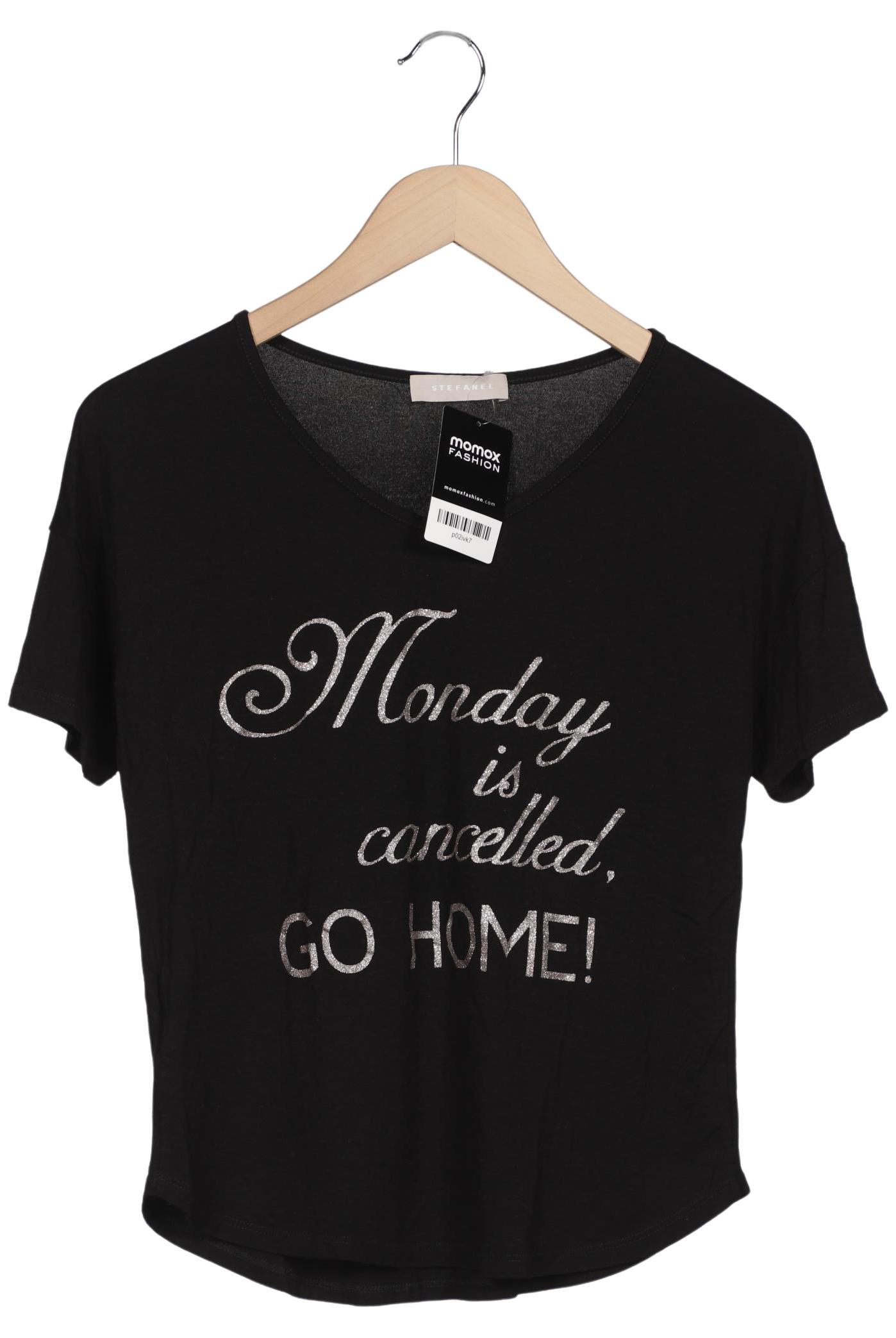 

Stefanel Damen T-Shirt, schwarz, Gr. 34
