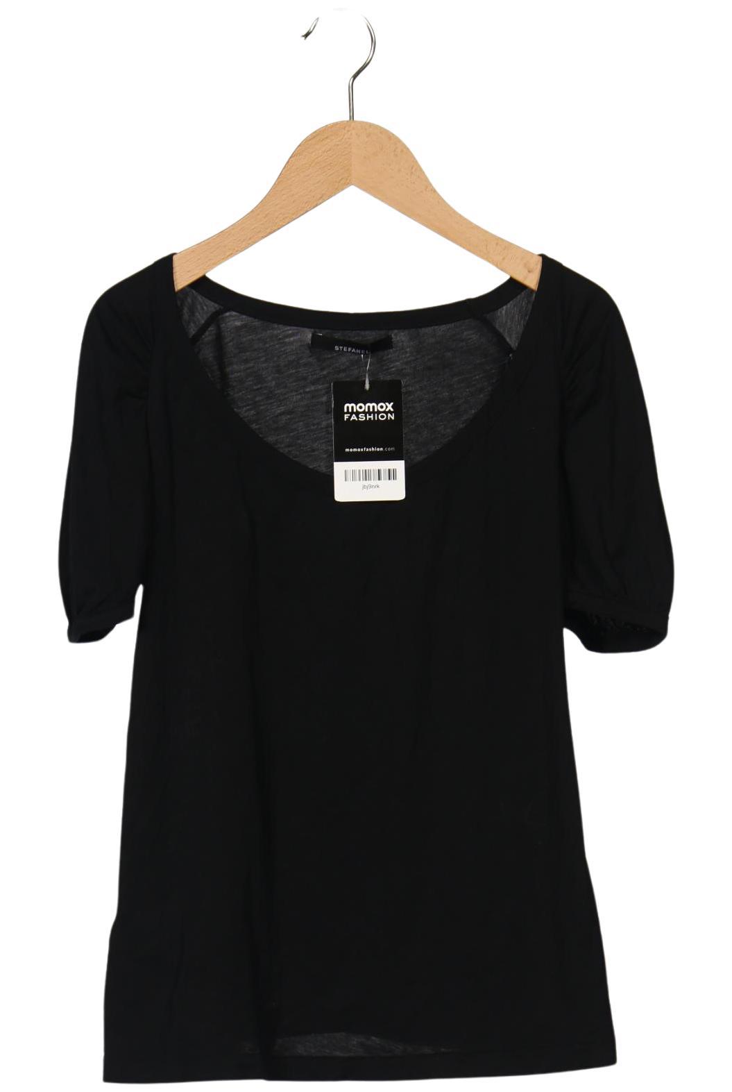 

Stefanel Damen T-Shirt, schwarz, Gr. 38