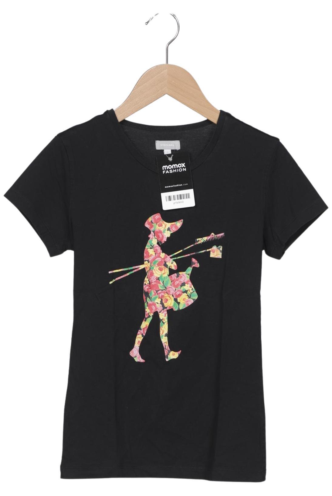 

Stefanel Damen T-Shirt, schwarz, Gr. 36