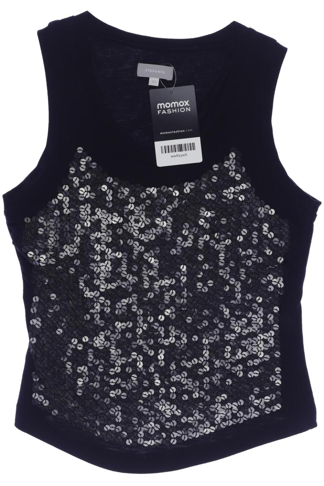 

Stefanel Damen Top, schwarz, Gr. 34