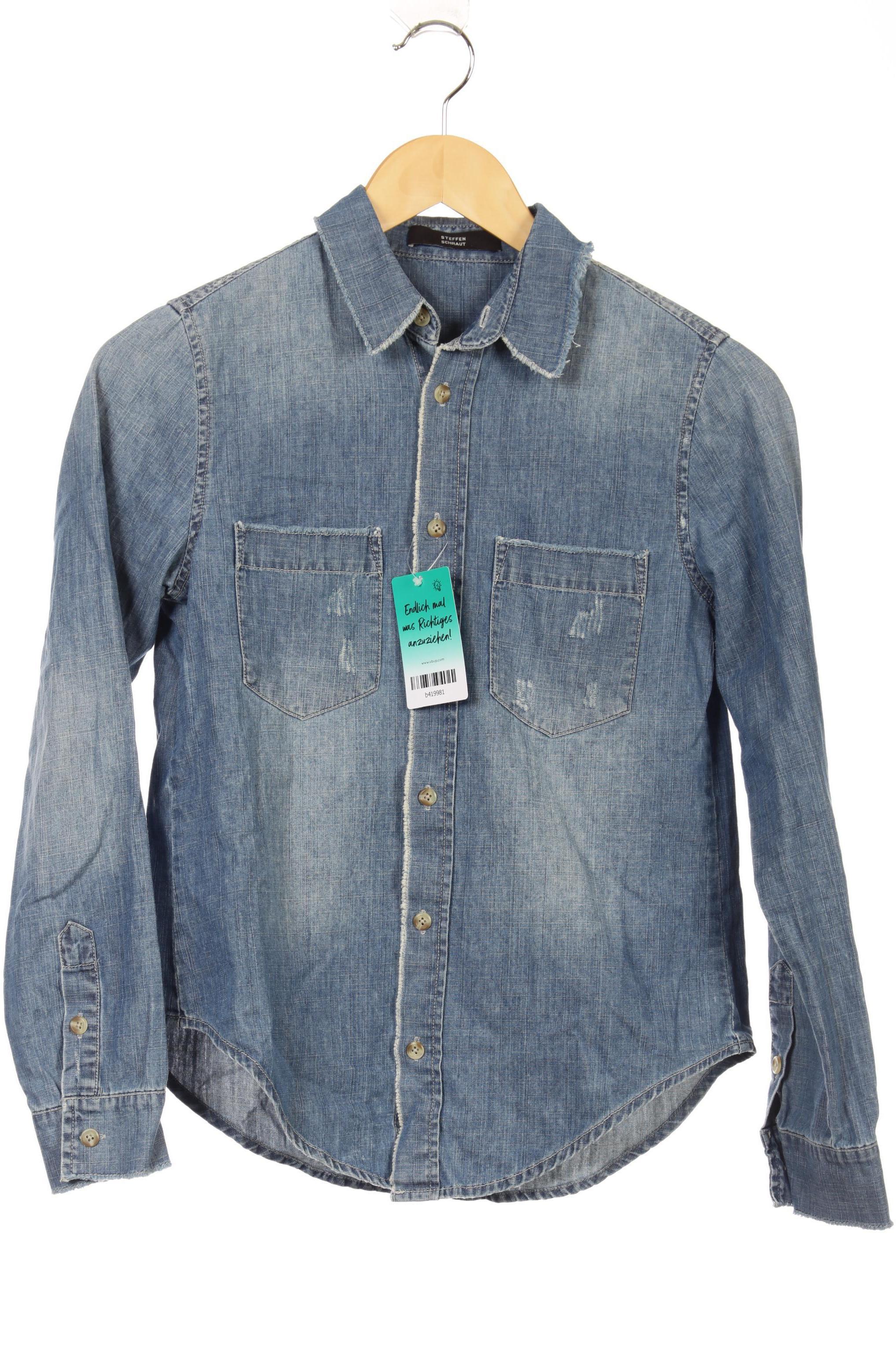 

Steffen Schraut Damen Bluse, blau, Gr. 34