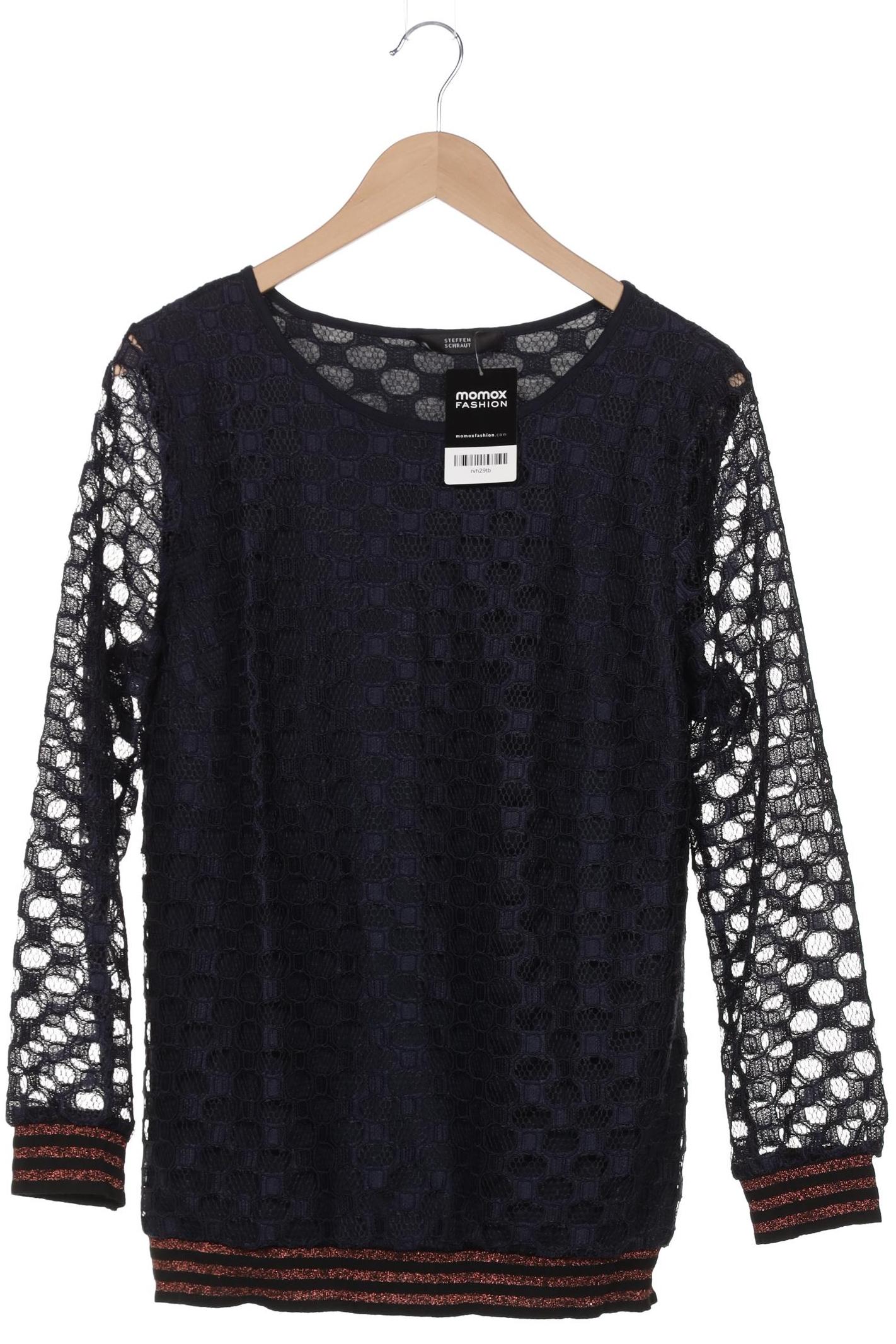 

Steffen Schraut Damen Langarmshirt, marineblau, Gr. 42