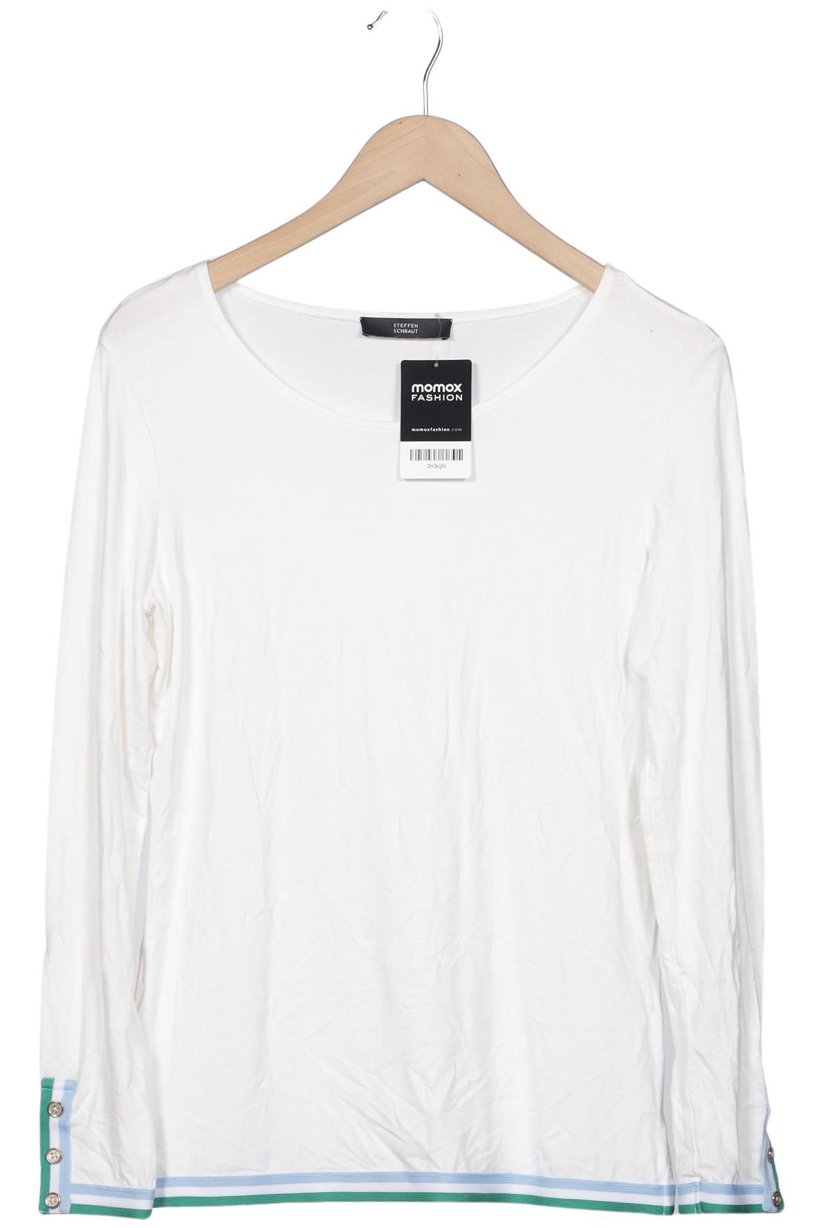 

Steffen Schraut Damen Langarmshirt, weiß, Gr. 36