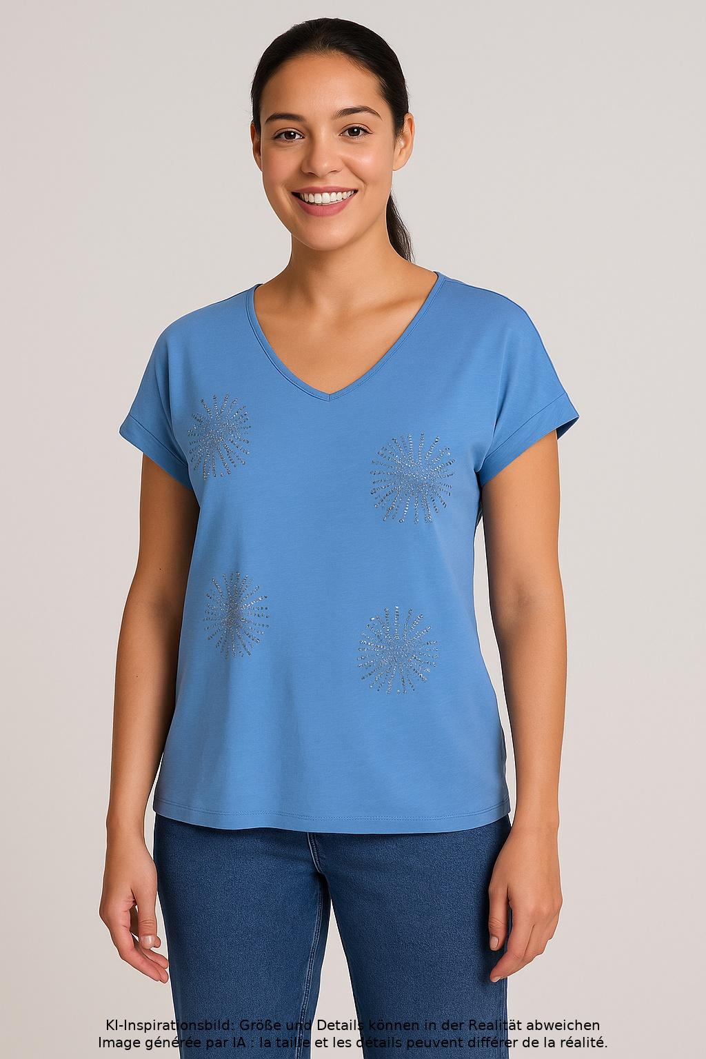 

Steffen Schraut Damen T-Shirt, hellblau, Gr. 38