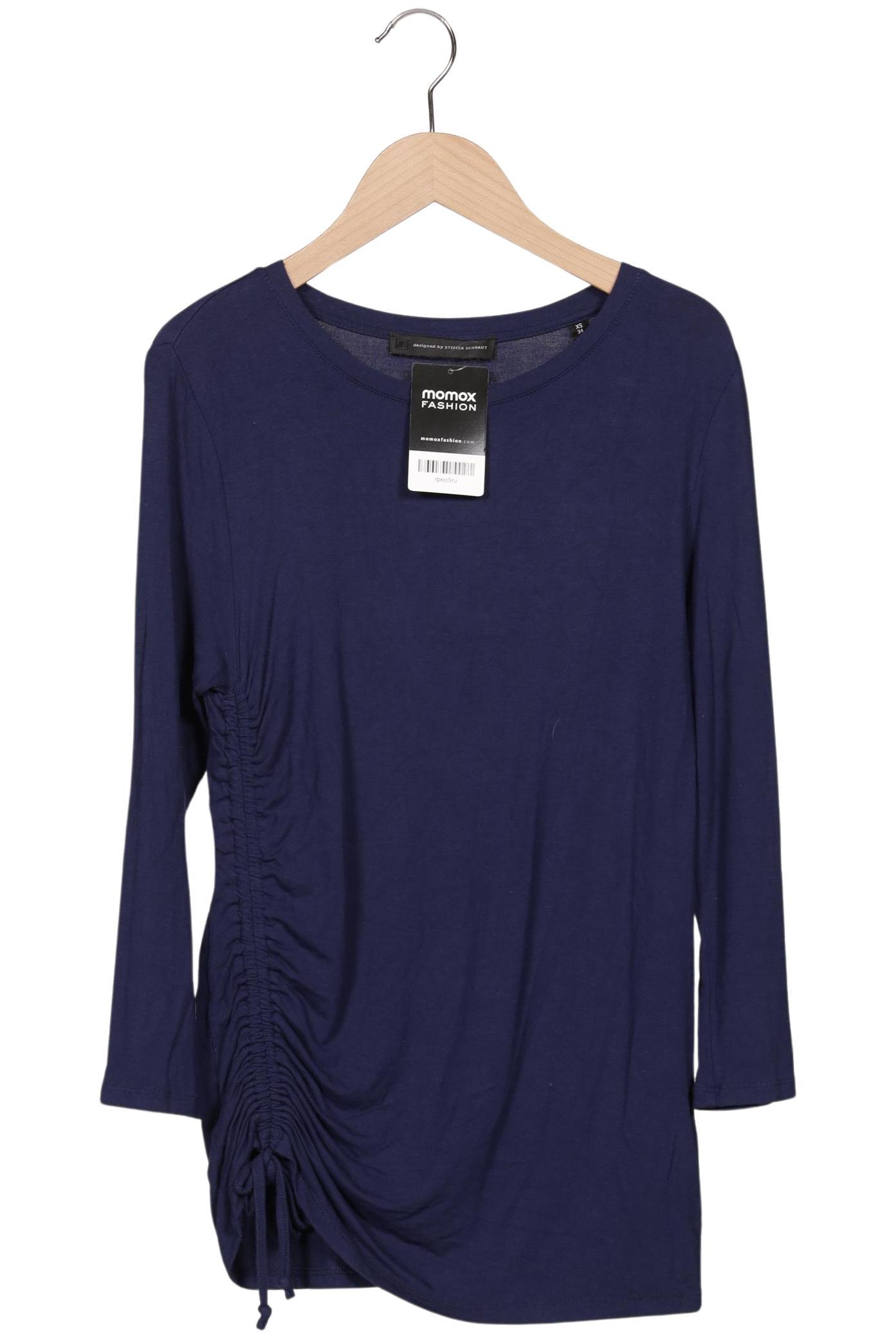 

Steffen Schraut Damen Langarmshirt, marineblau, Gr. 34