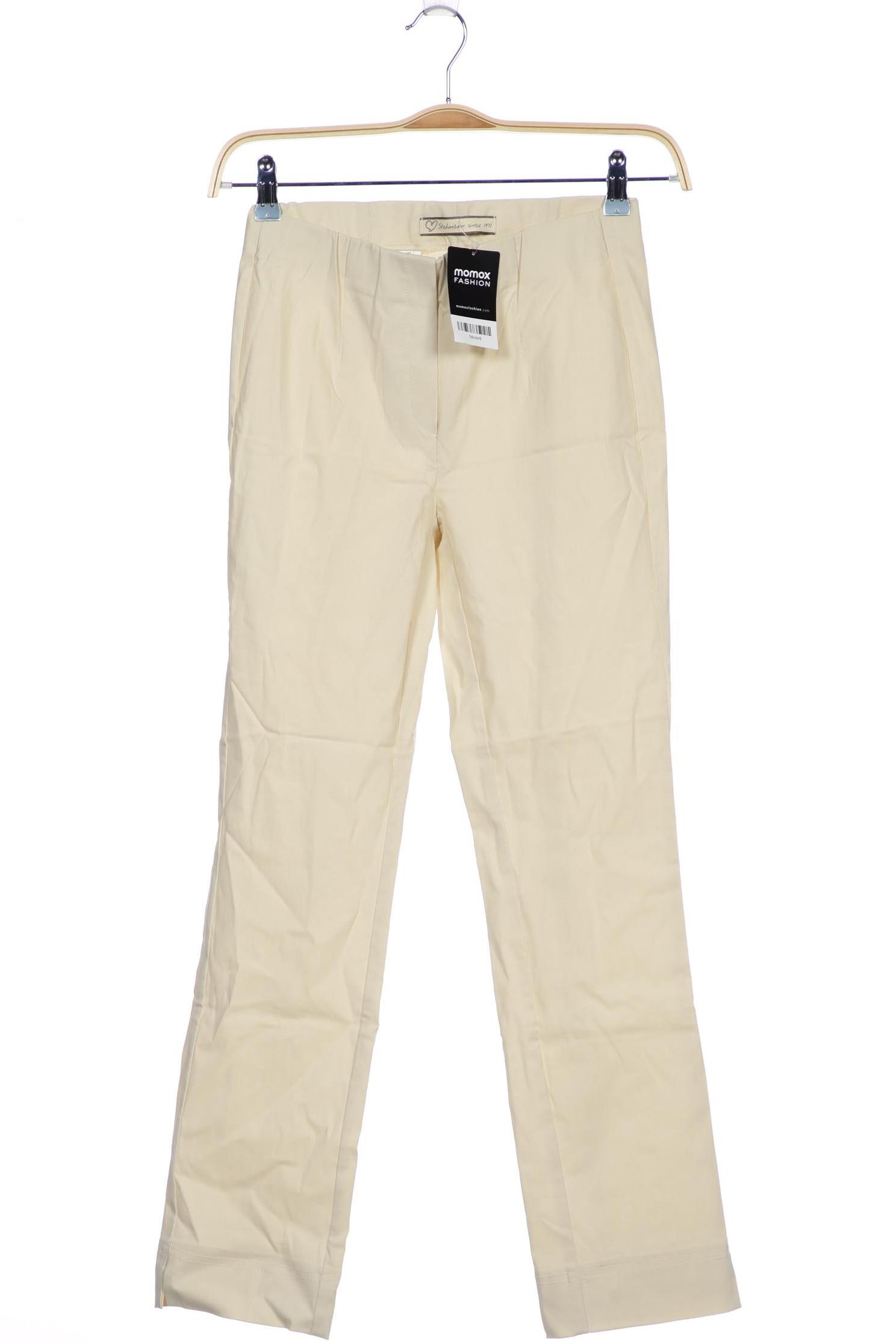 

stehmann Damen Stoffhose, cremeweiß