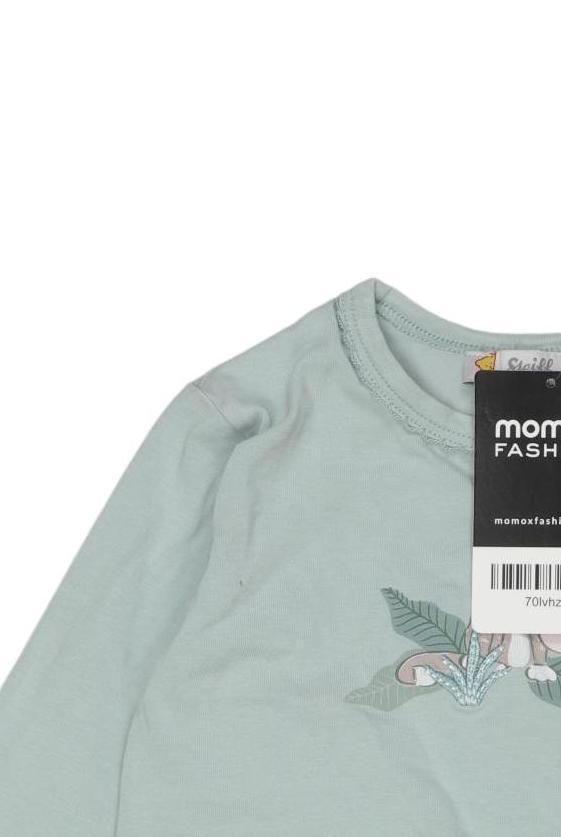 Thumbnail - Steiff Jungen Langarmshirt, hellgrün, Gr. 80