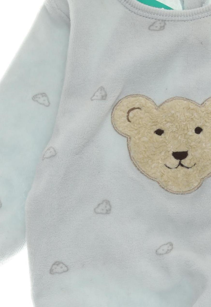 Thumbnail - Steiff Jungen Strampler, blau, Gr. 56