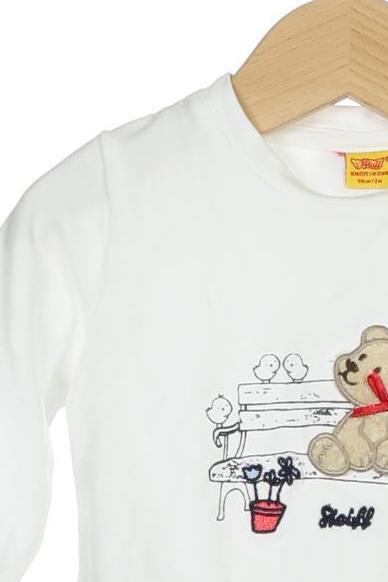 Thumbnail - Steiff Mädchen Langarmshirt, weiß, Gr. 56