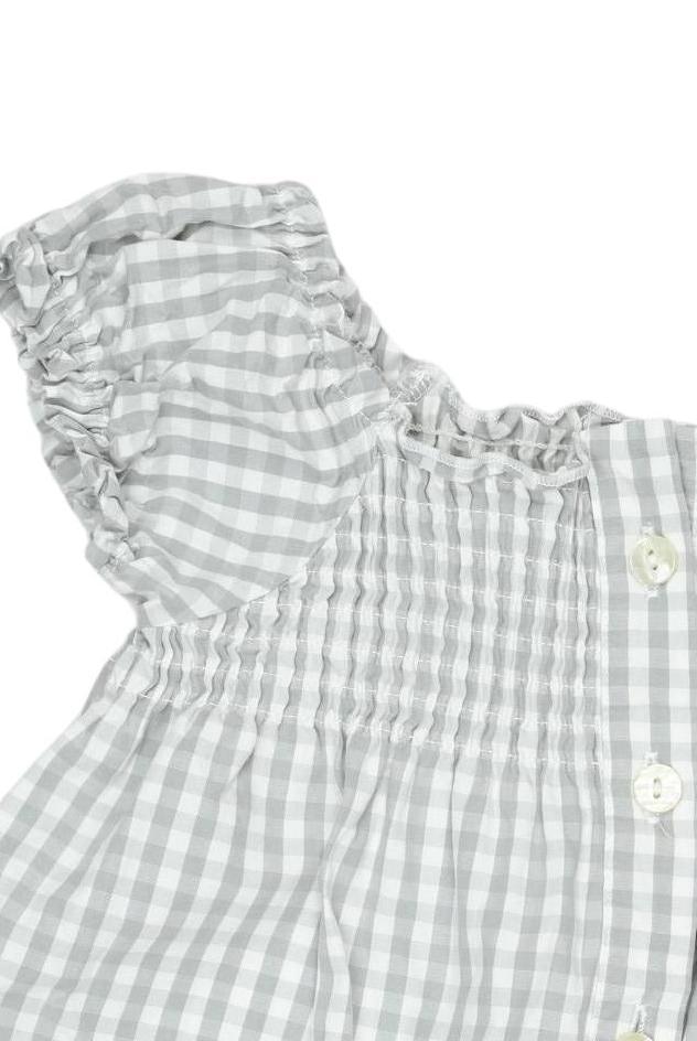 Thumbnail - Steiff Mädchen Bluse, grau, Gr. 80
