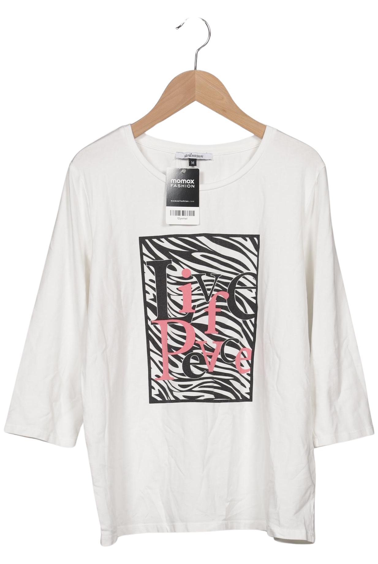 

Steilmann Damen Langarmshirt, weiß, Gr. 38