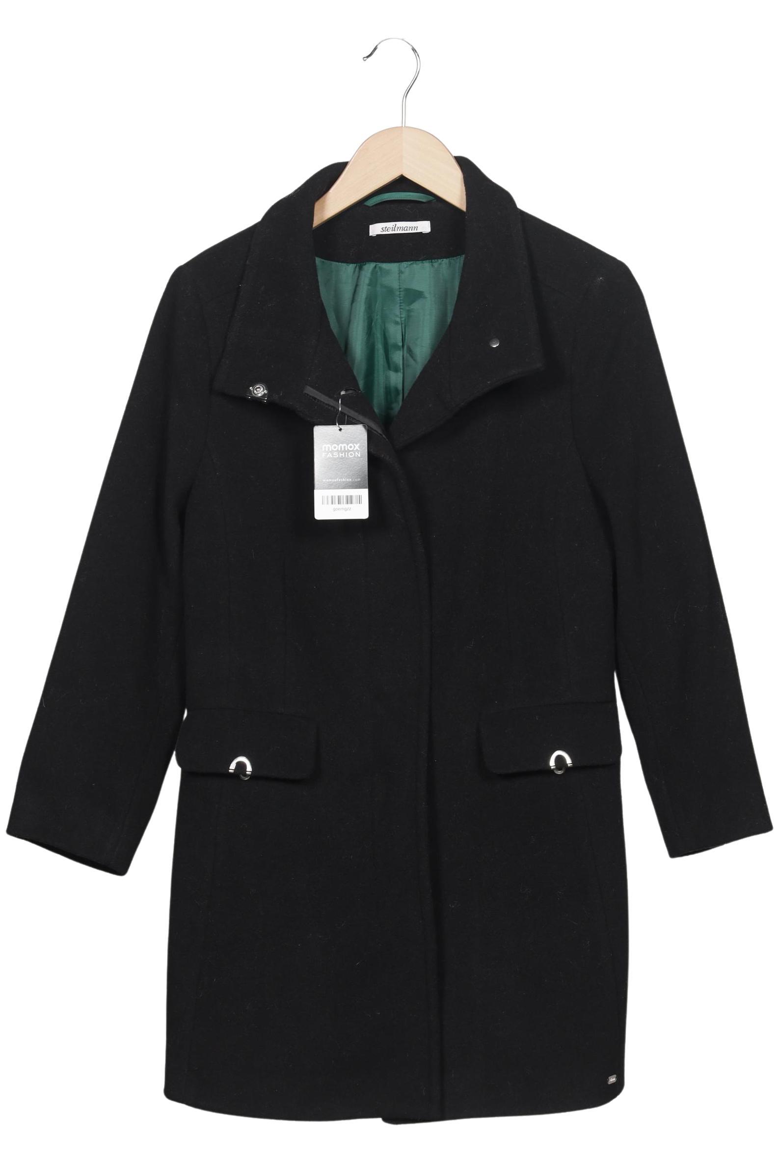 

Steilmann Damen Mantel, schwarz, Gr. 38