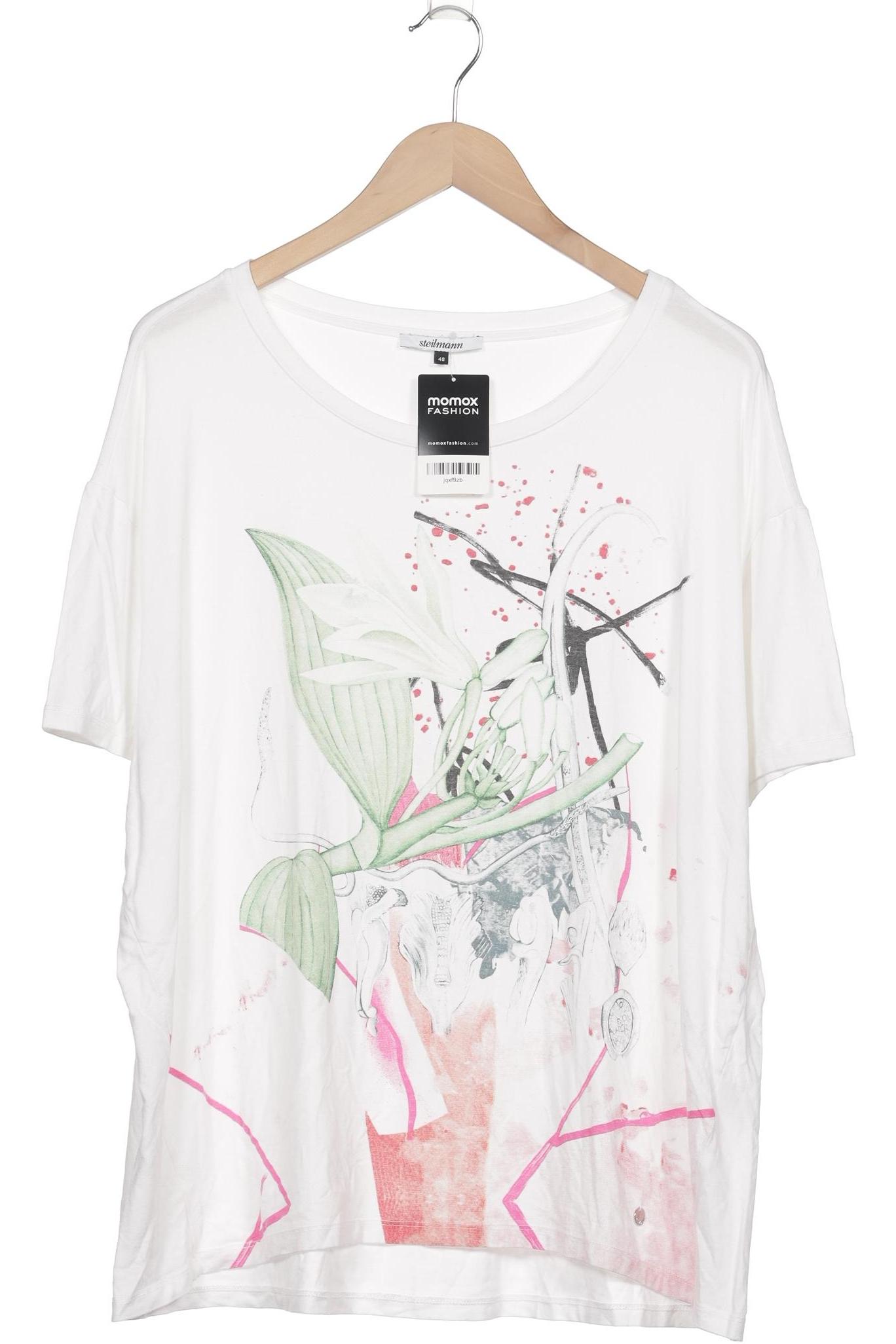 

Steilmann Damen T-Shirt, weiß, Gr. 48