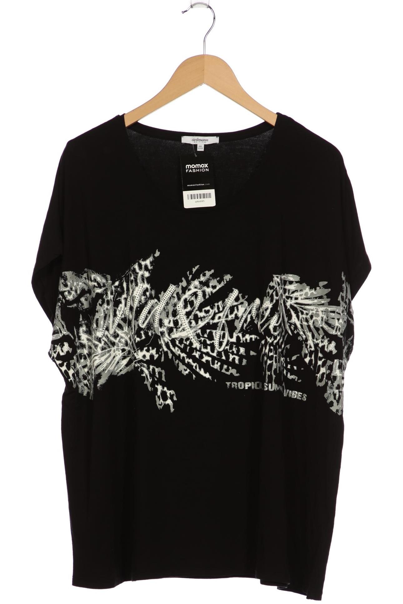 

Steilmann Damen T-Shirt, schwarz, Gr. 46