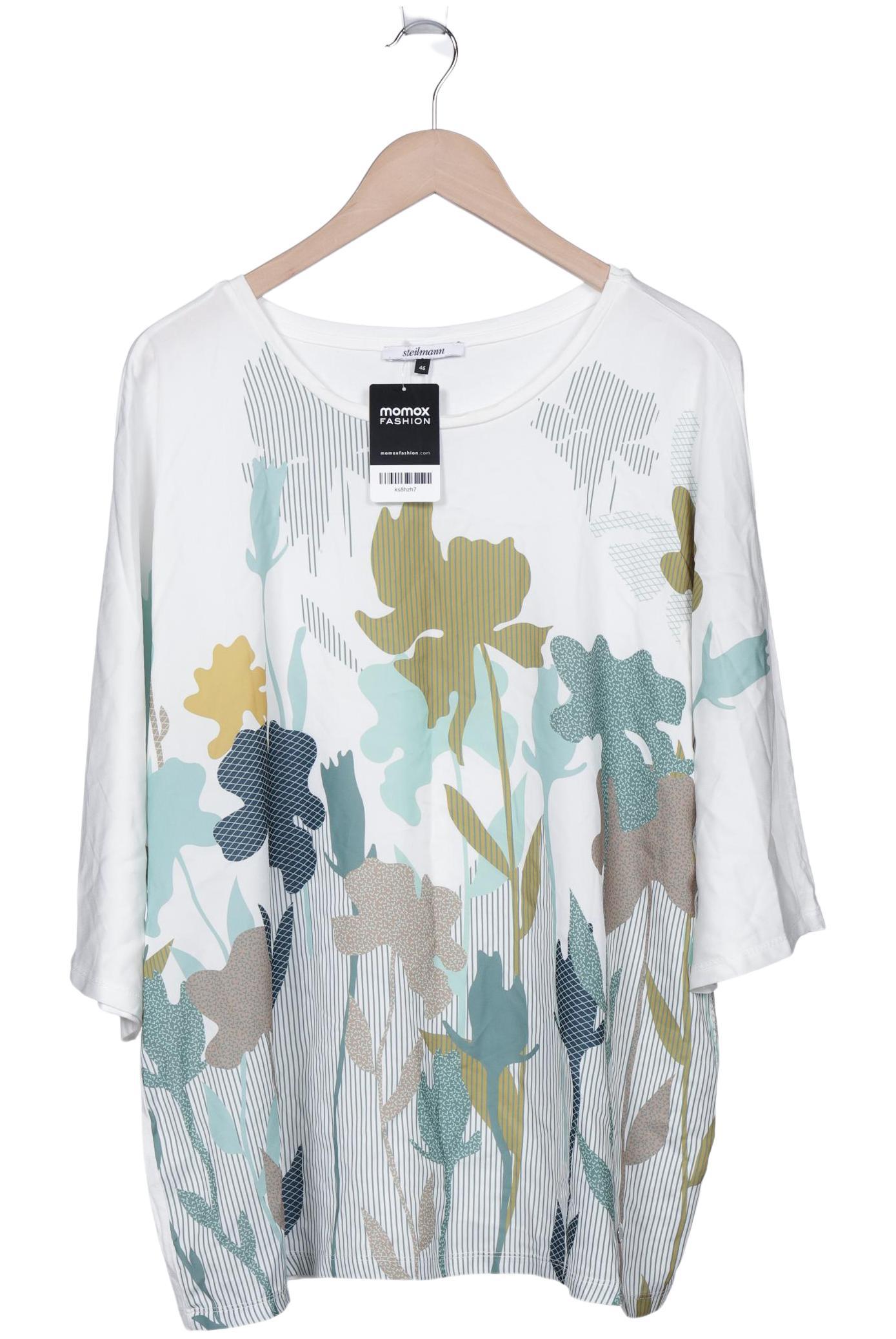 

Steilmann Damen T-Shirt, weiß, Gr. 46