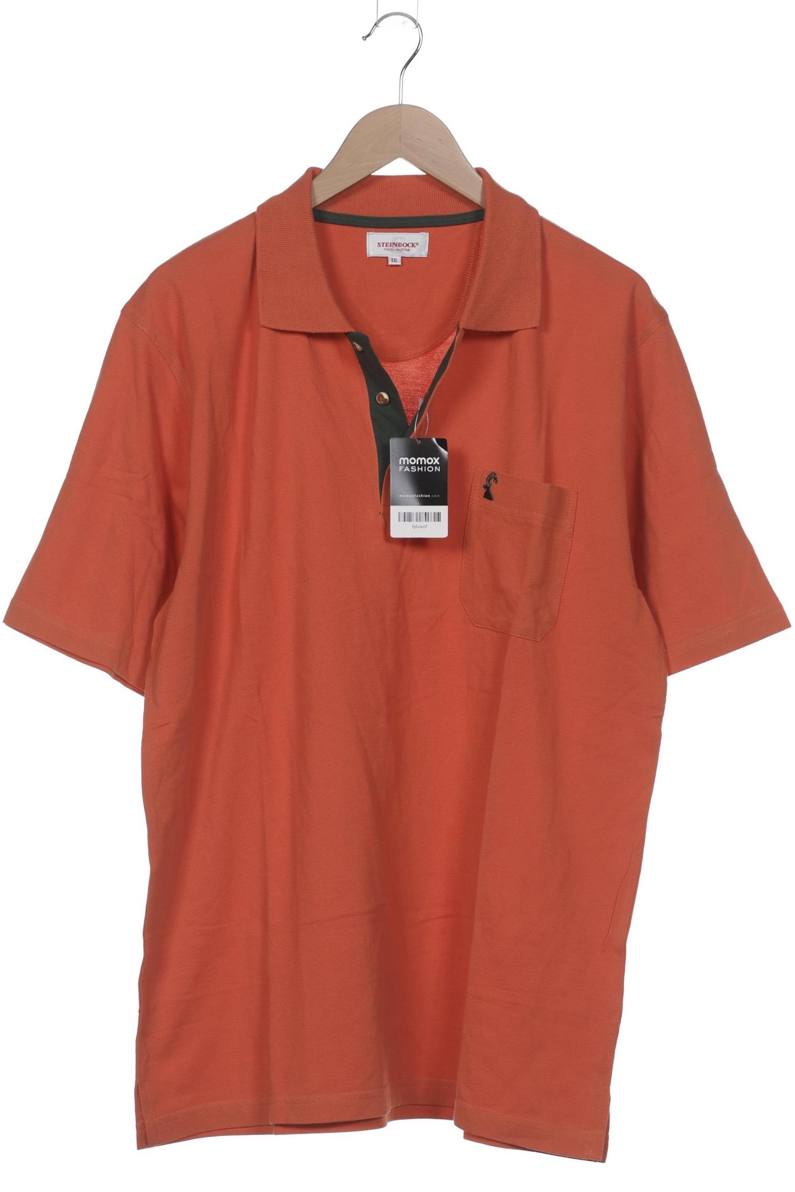 Thumbnail - Steinbock Herren Poloshirt, orange, Gr. 56