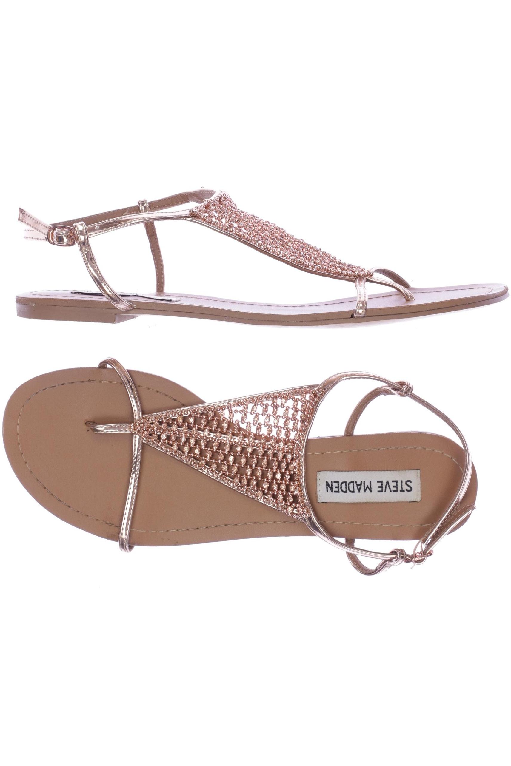 

Steve Madden Damen Sandale, gold, Gr. 7.5