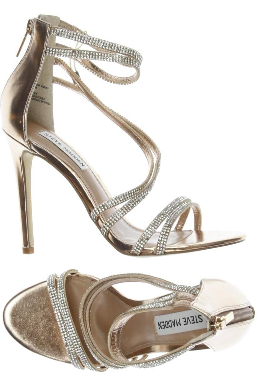 

Steve Madden Damen Sandale, gold, Gr. 38.5
