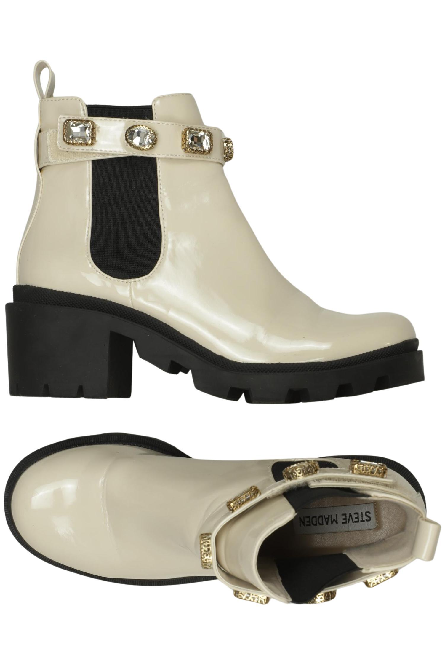 

Steve Madden Damen Stiefelette, cremeweiß, Gr. 40