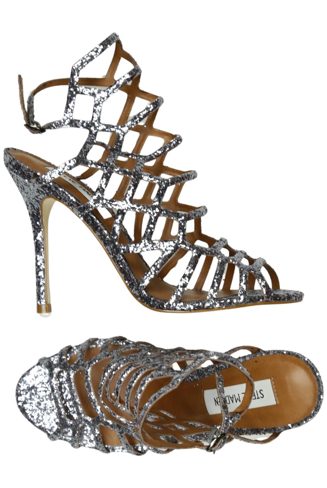 

Steve Madden Damen Sandale, silber, Gr. 7.5