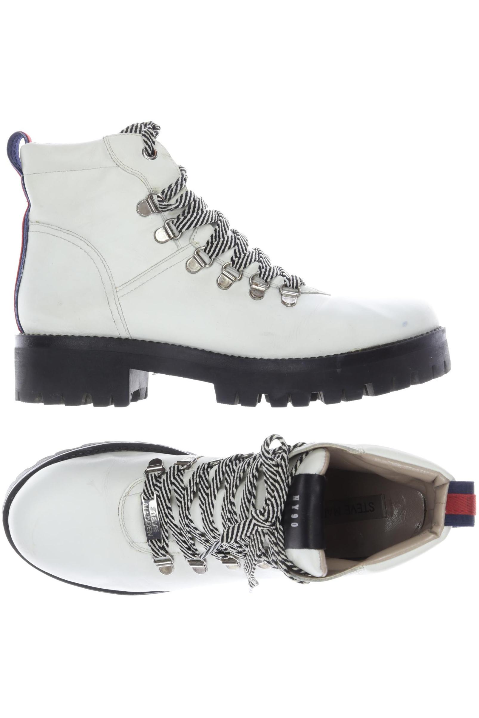 

Steve Madden Damen Stiefelette, weiß, Gr. 40