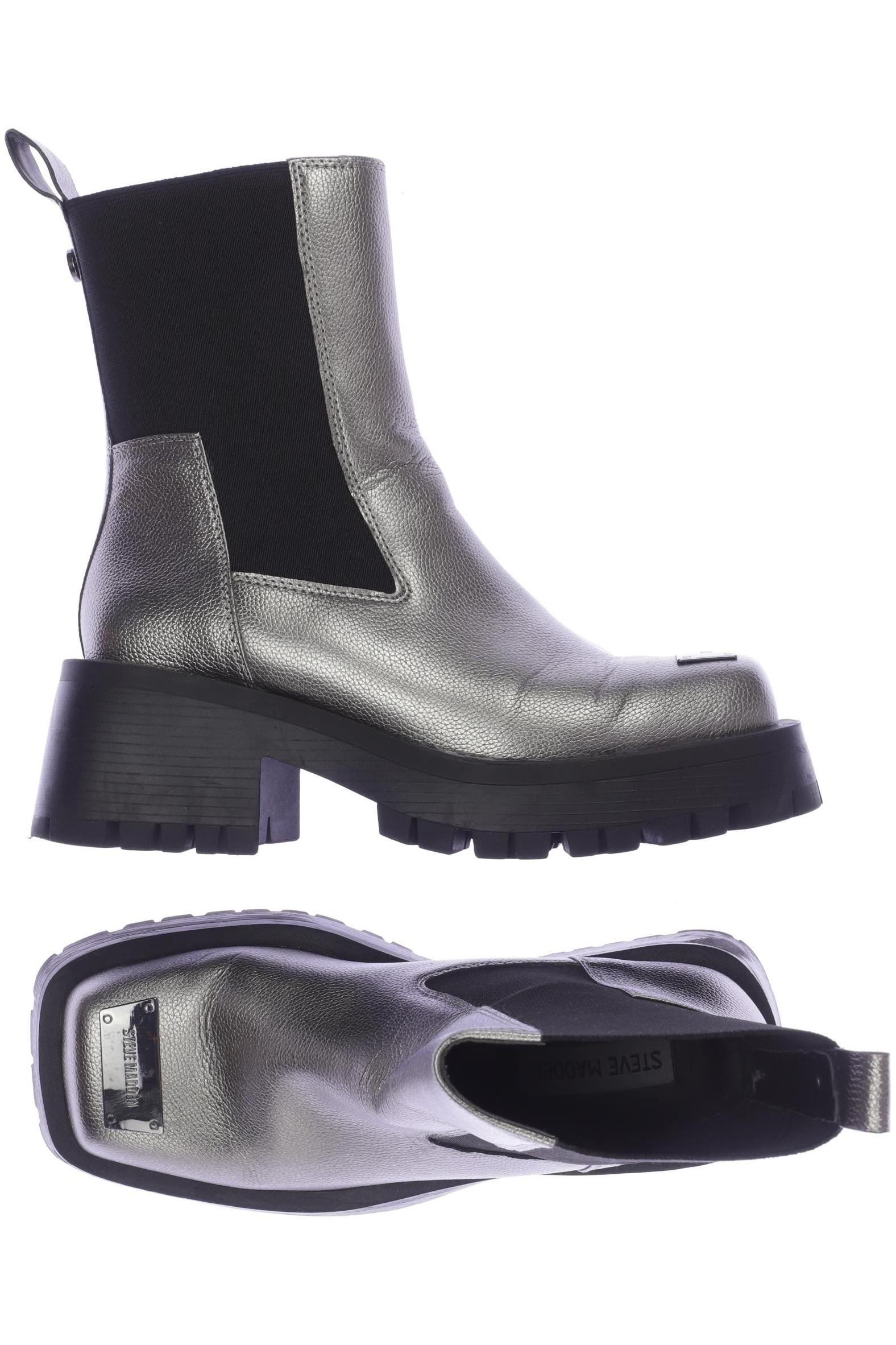 

Steve Madden Damen Stiefelette, silber, Gr. 38